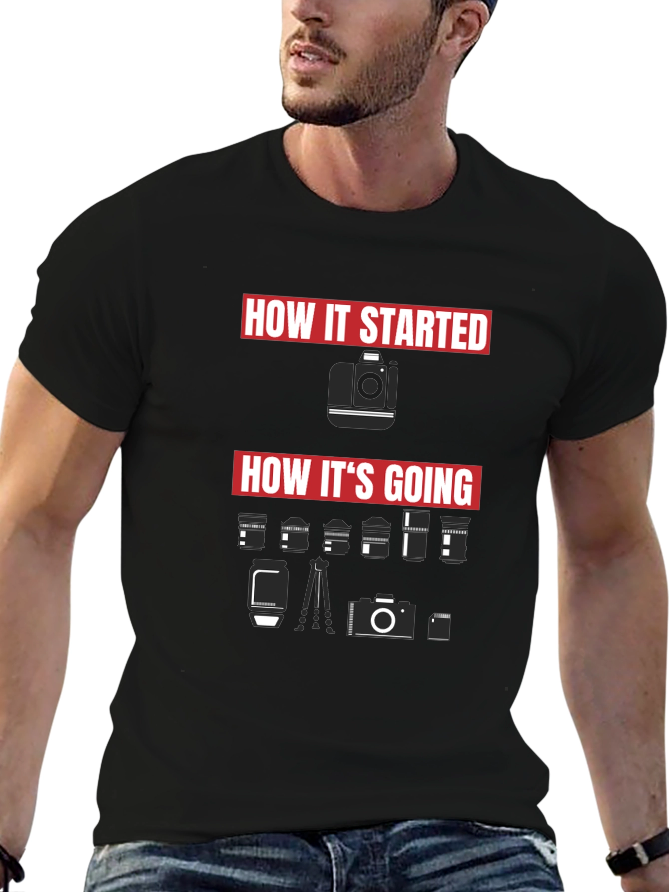 How It Started Camera T-Shirt