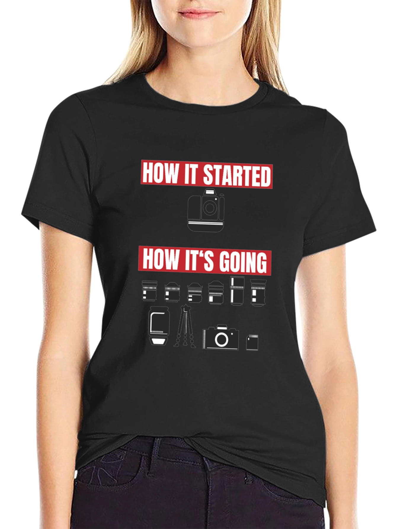 How It Started Camera T-Shirt