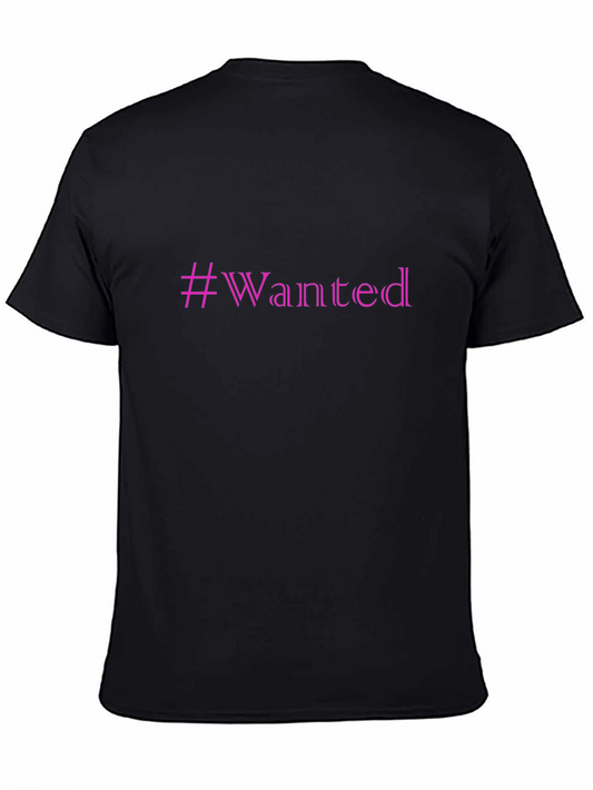 Hashtag Wanted Graphic Tee - Casual Fashion