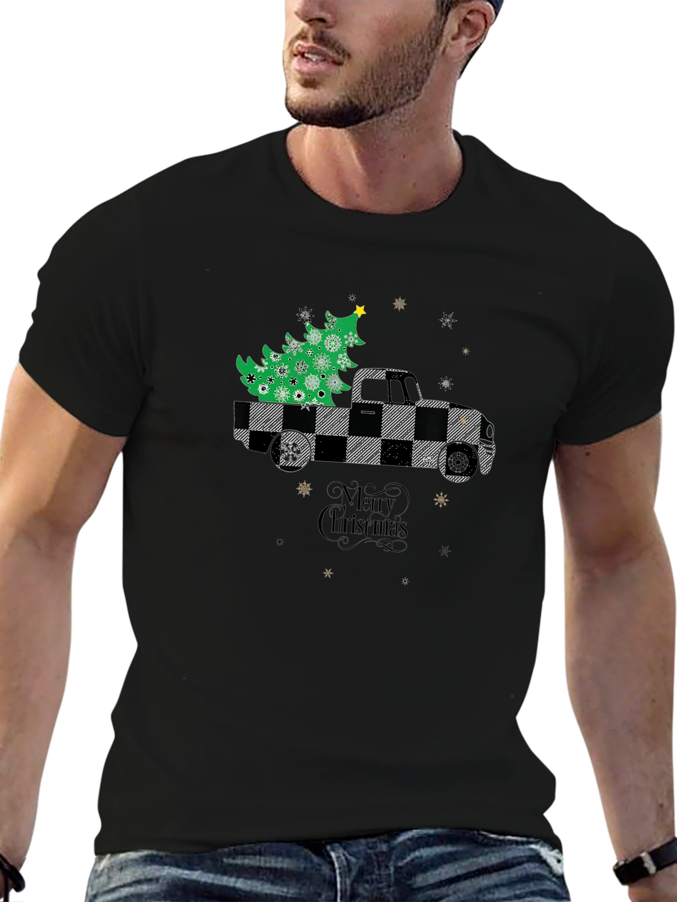Christmas Tree Truck Graphic Tee