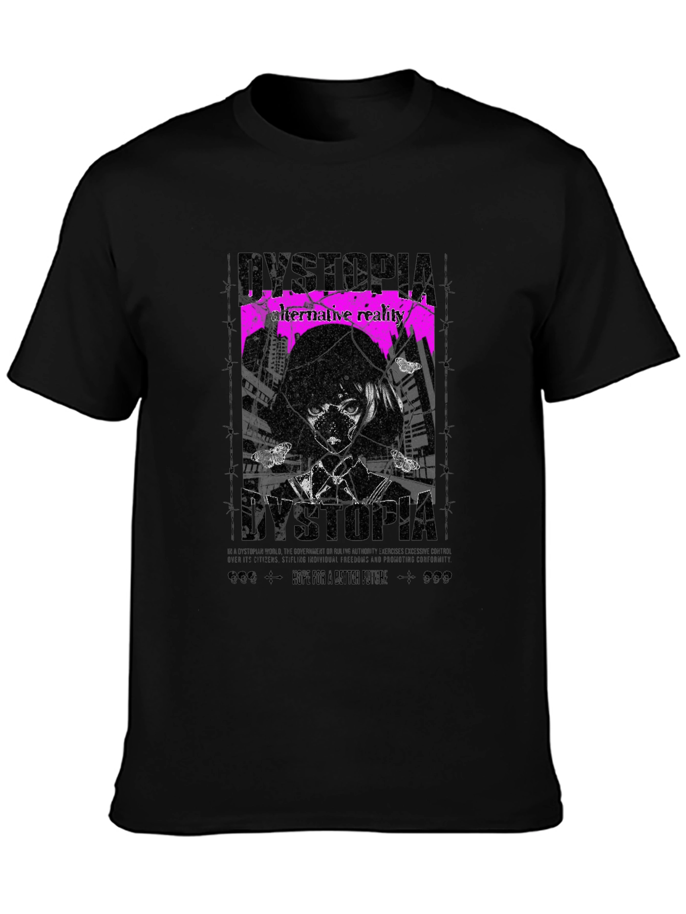 Dystopia Graphic Tee - Alternative Reality T-Shirt