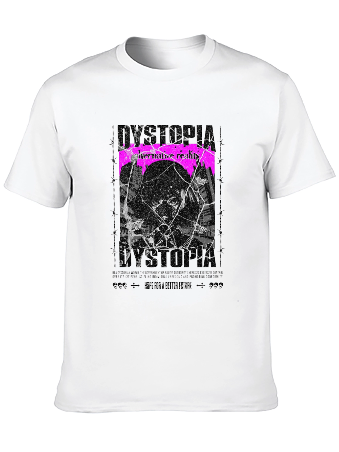 Dystopia Graphic Tee - Alternative Reality T-Shirt
