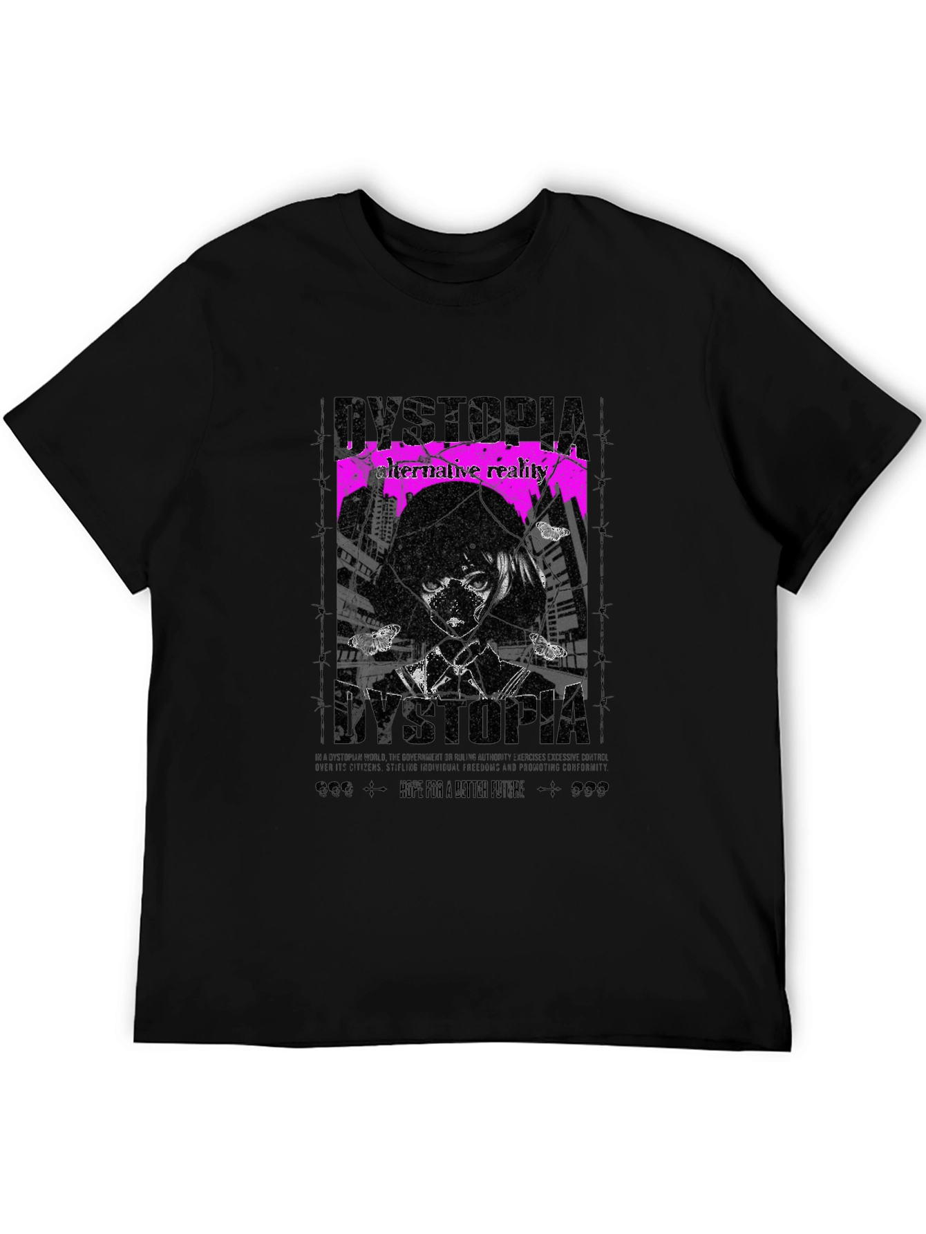 Dystopia Graphic Tee - Alternative Reality T-Shirt