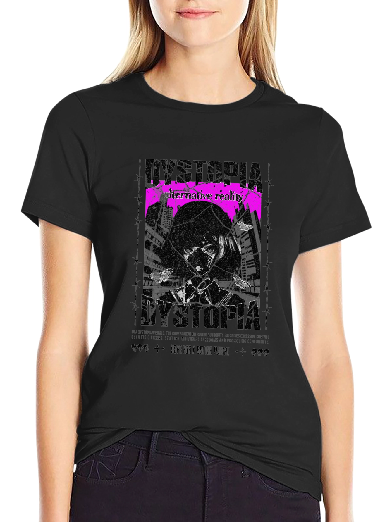 Dystopia Graphic Tee - Alternative Reality T-Shirt