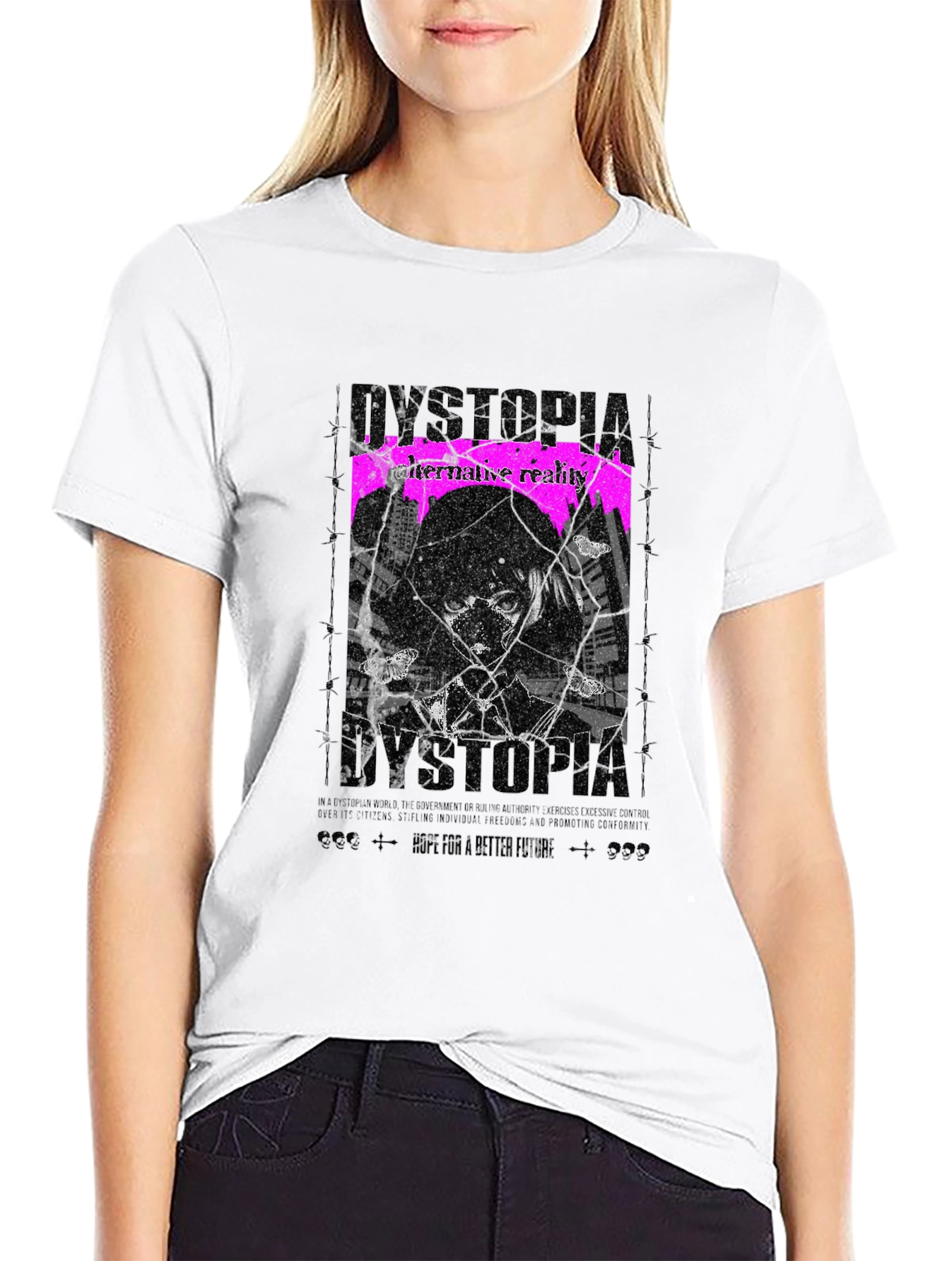 Dystopia Graphic Tee - Alternative Reality T-Shirt