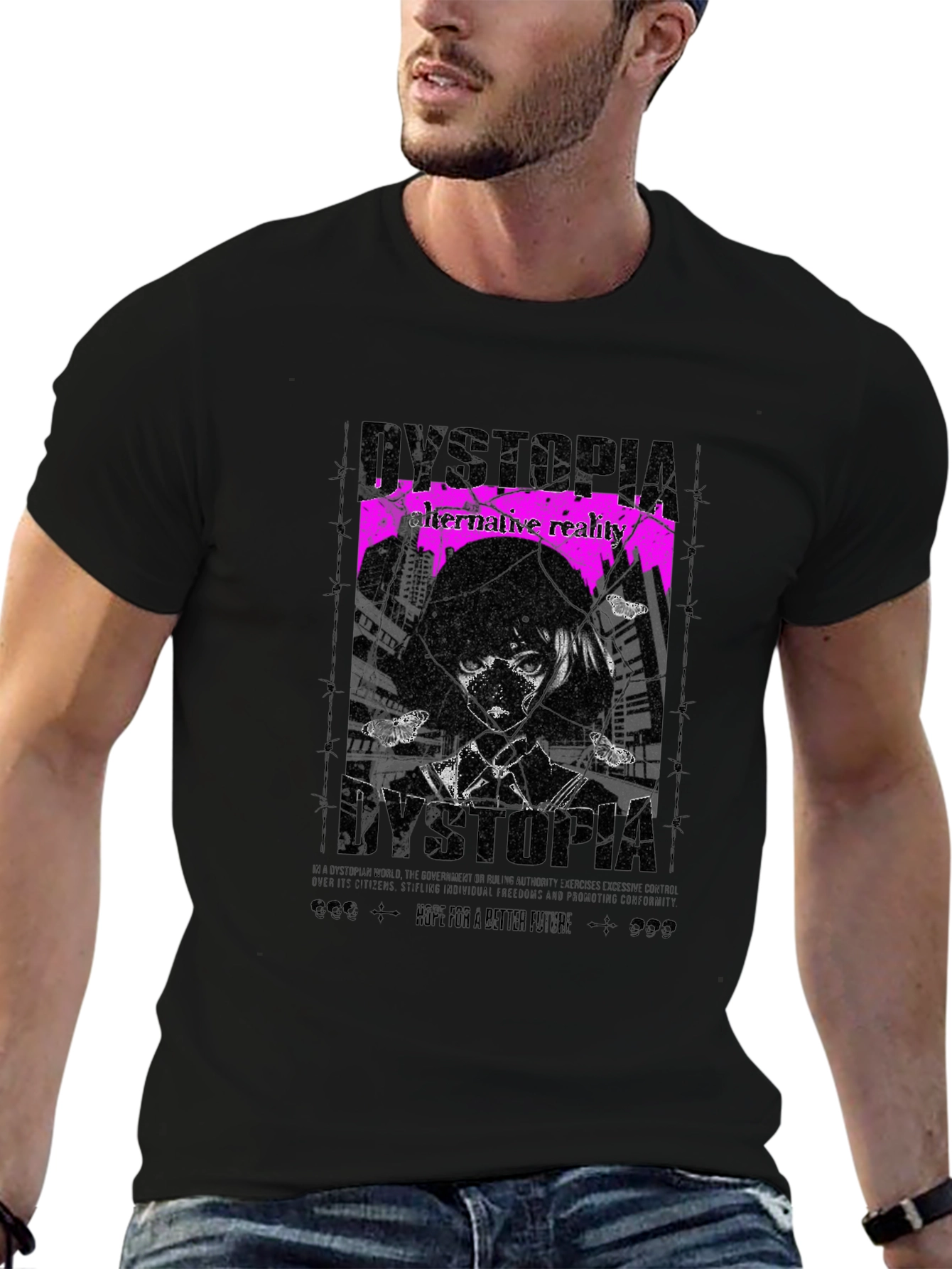 Dystopia Graphic Tee - Alternative Reality T-Shirt