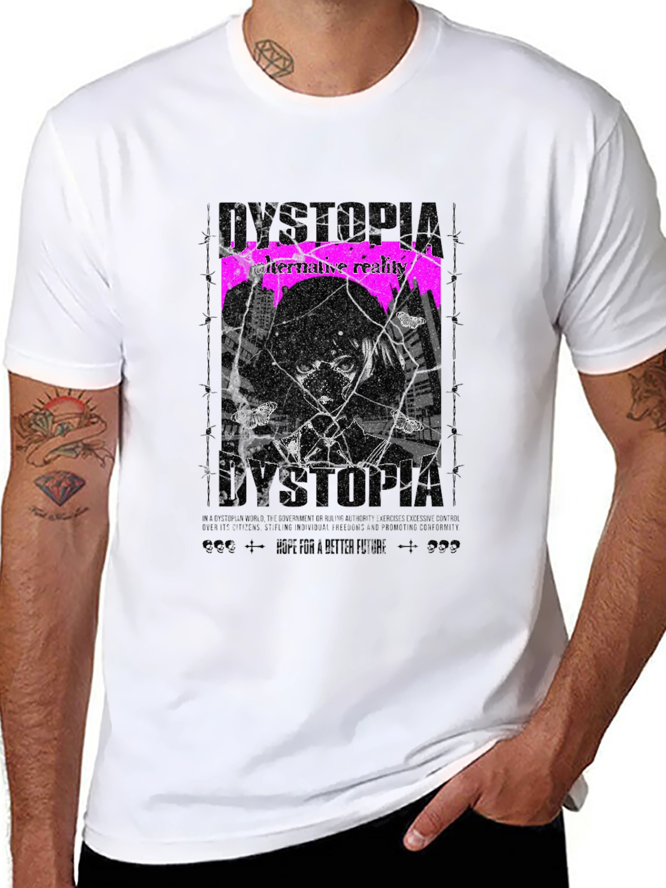 Dystopia Graphic Tee - Alternative Reality T-Shirt