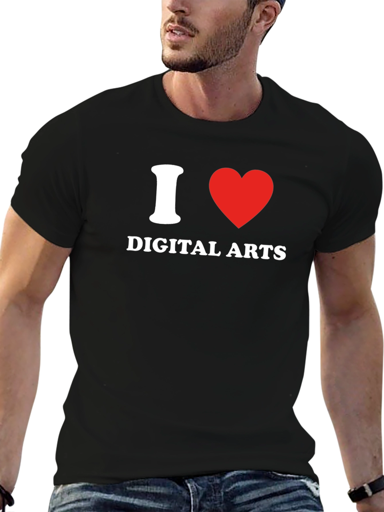 I Heart Digital Arts Black T-Shirt
