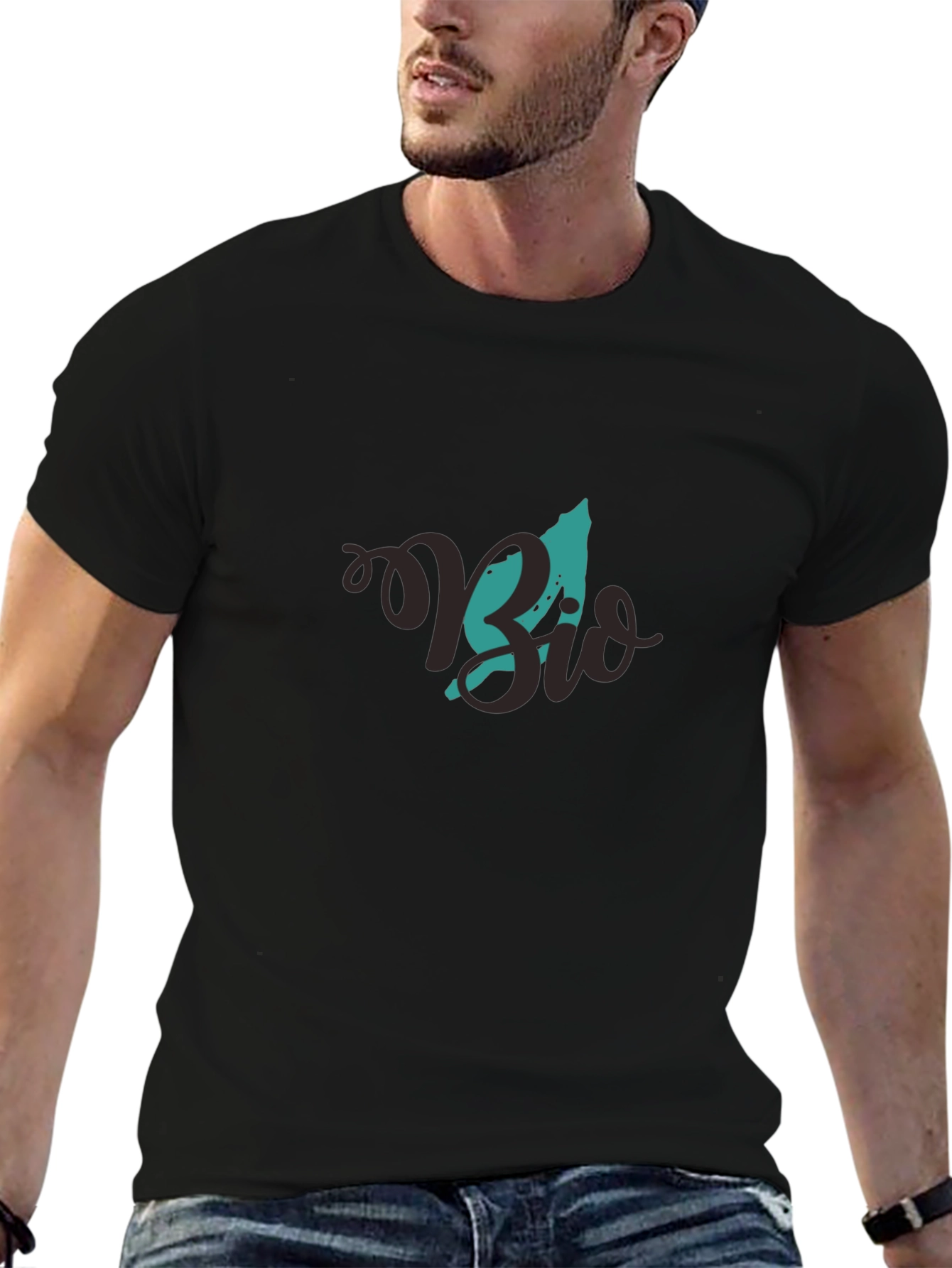 Bio T-Shirt - Black Graphic Tee