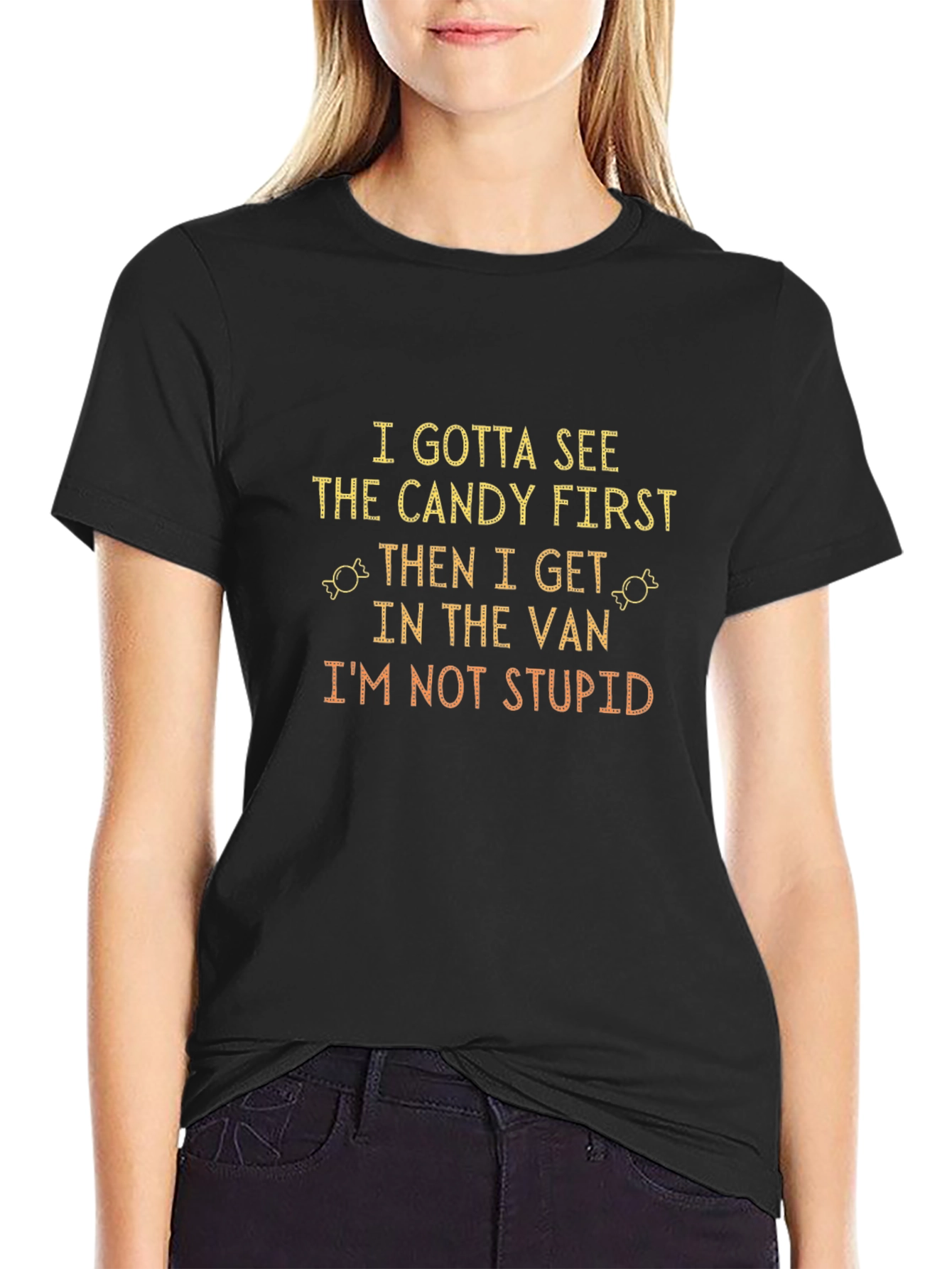 Candy First Van T-Shirt - Funny Novelty Tee