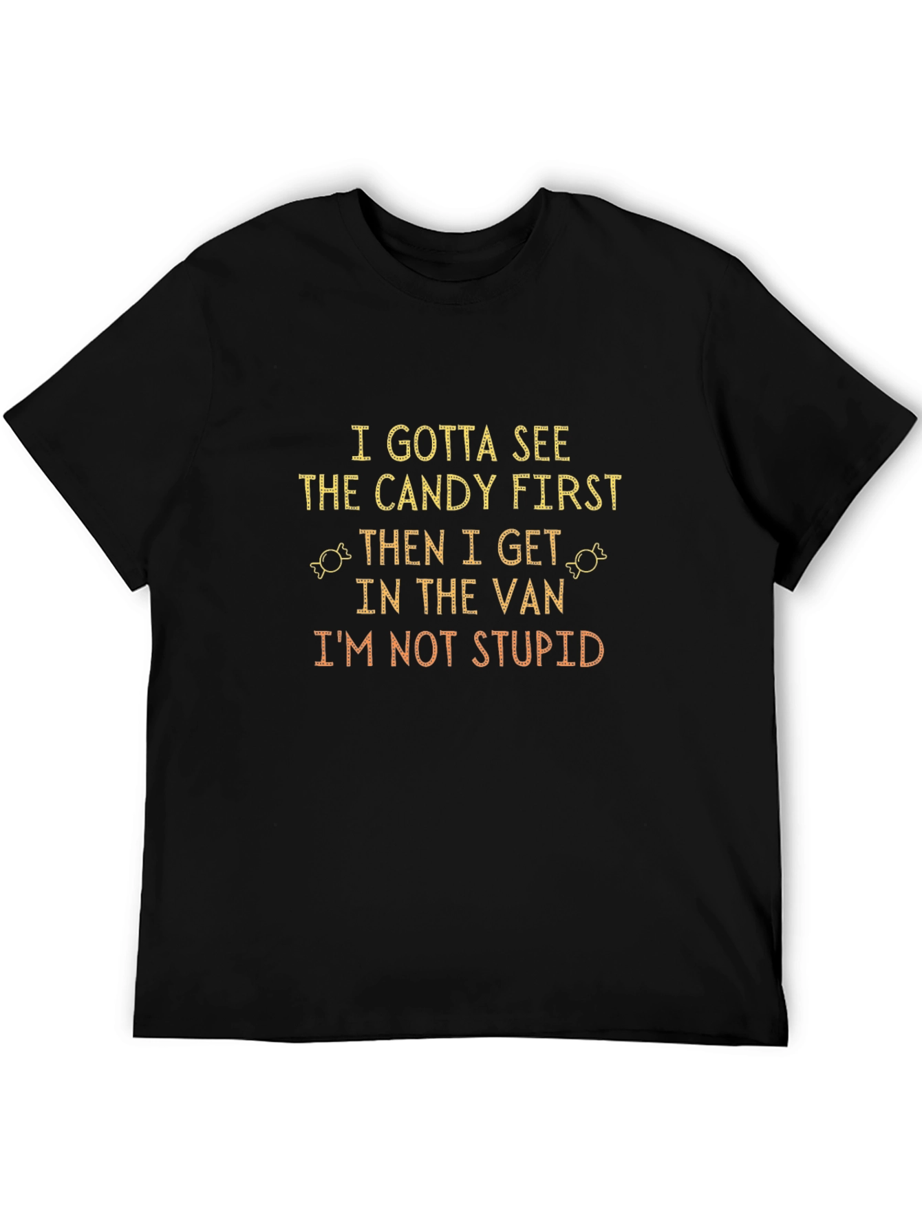 Candy First Van T-Shirt - Funny Novelty Tee
