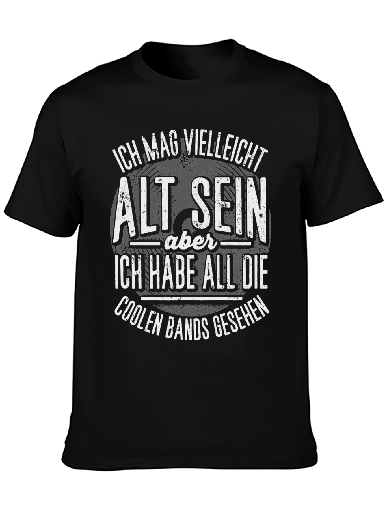 Cool Bands Seen Black Graphic Tee