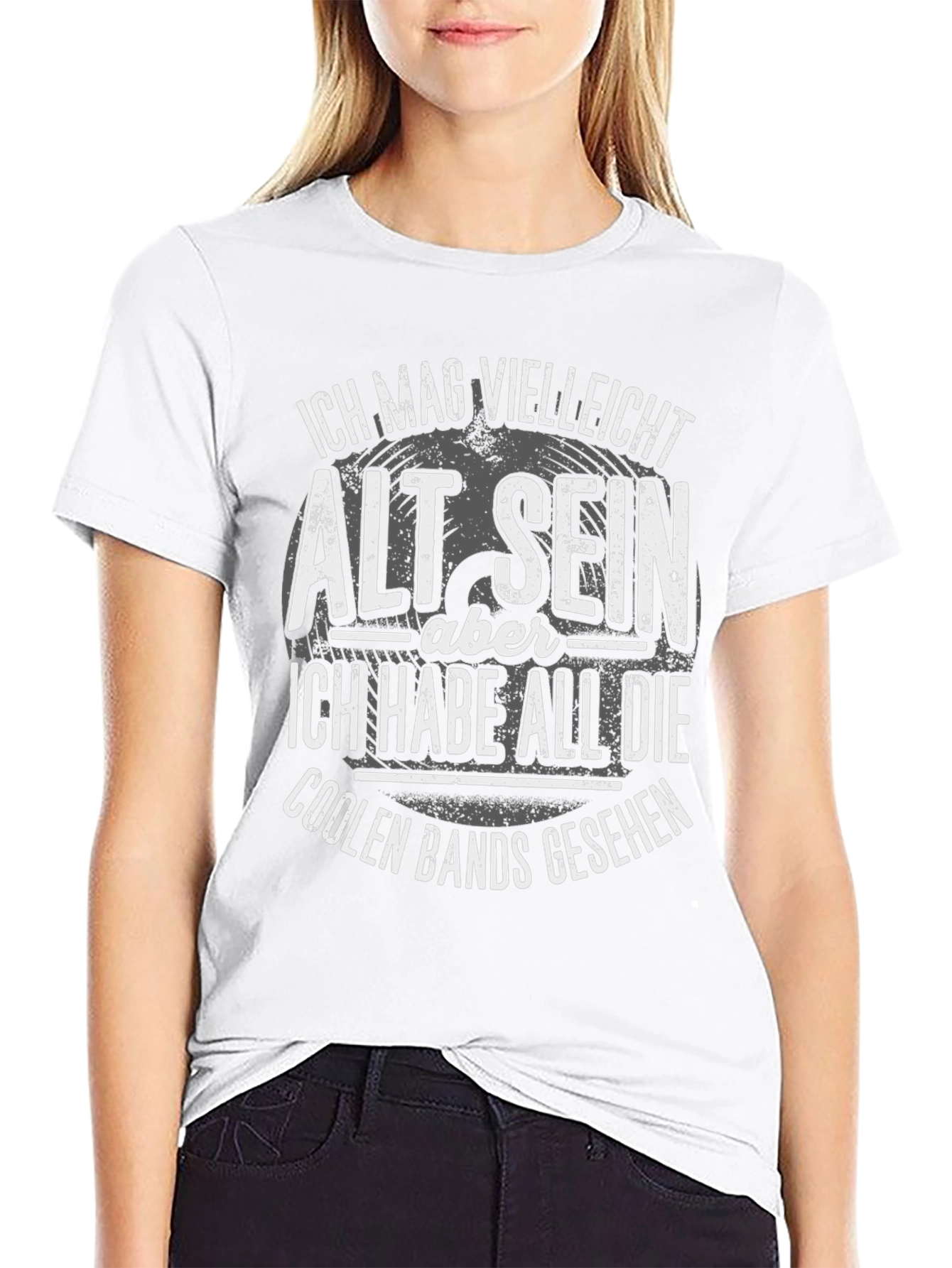 Cool Bands Seen Black Graphic Tee
