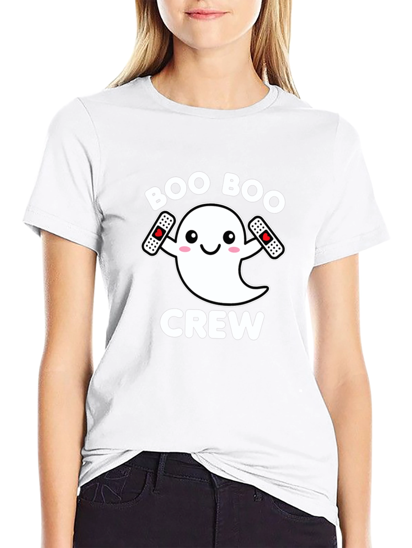 Boo Boo Crew Ghost T-Shirt - Spooky Fun!