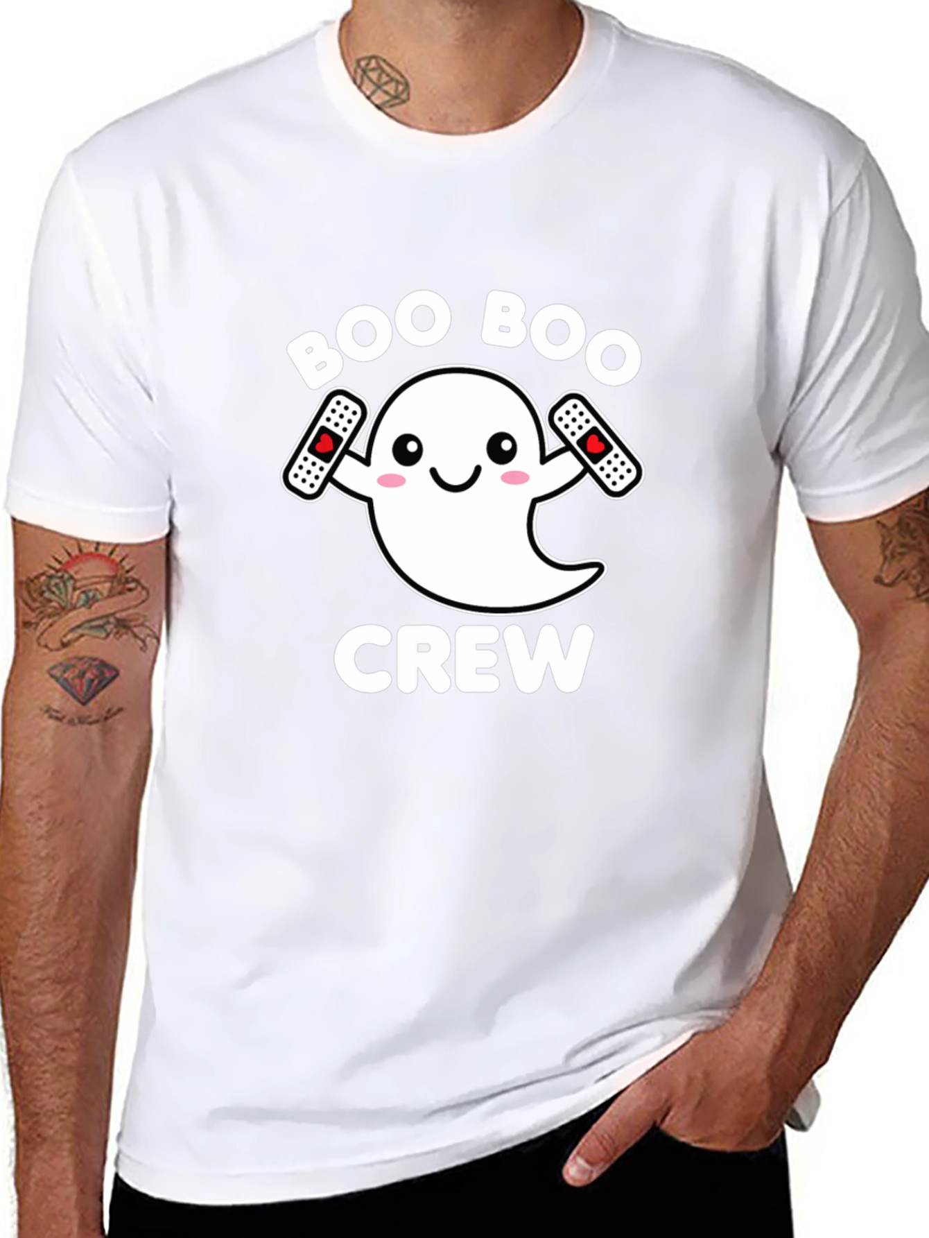Boo Boo Crew Ghost T-Shirt - Spooky Fun!