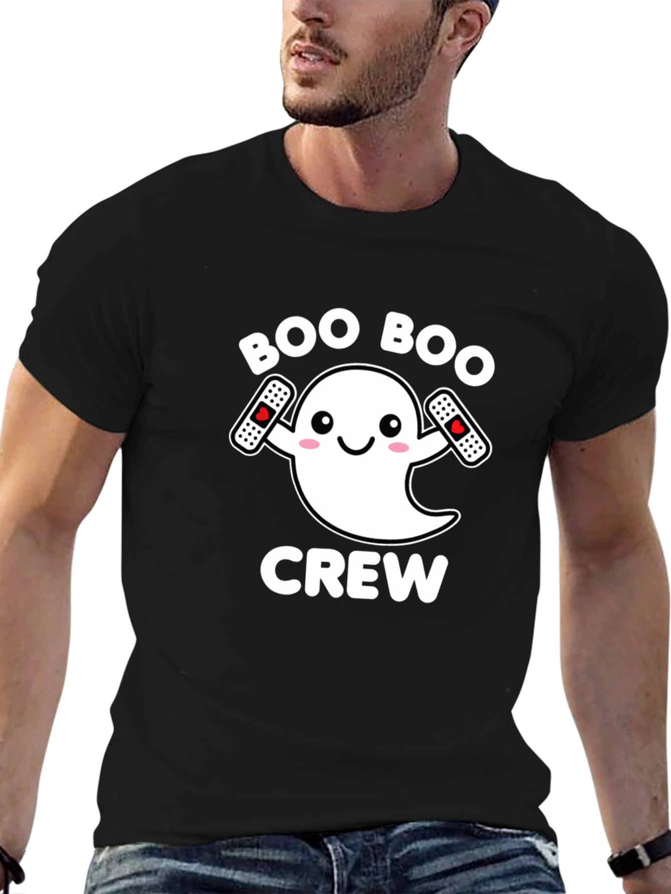 Boo Boo Crew Ghost T-Shirt - Spooky Fun!