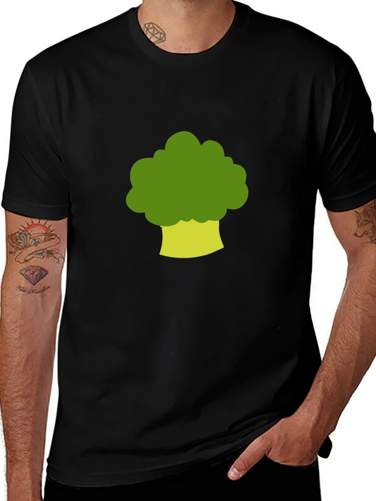 Broccoli Graphic Print Crew Neck T-Shirt