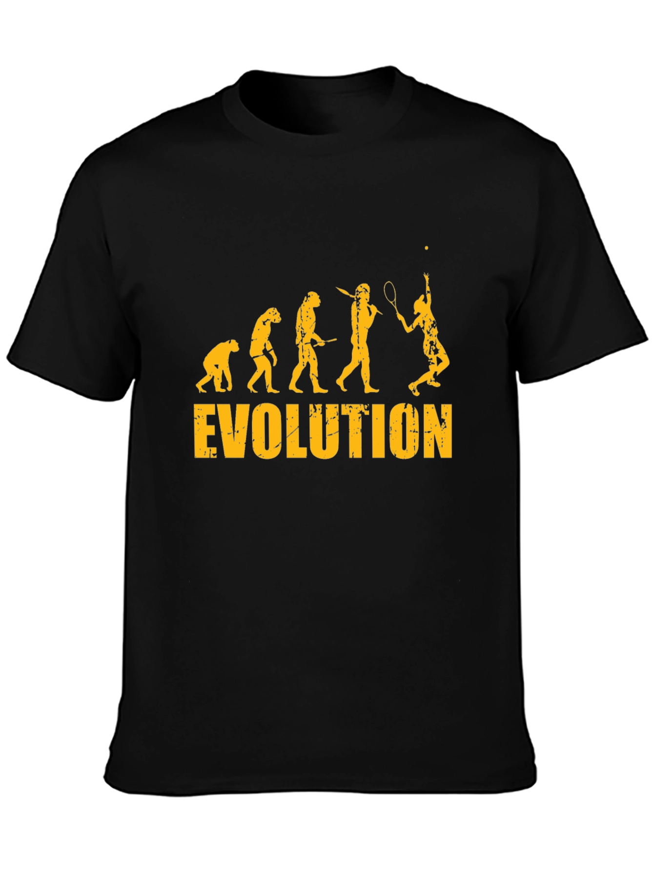 Tennis Evolution Black T-Shirt