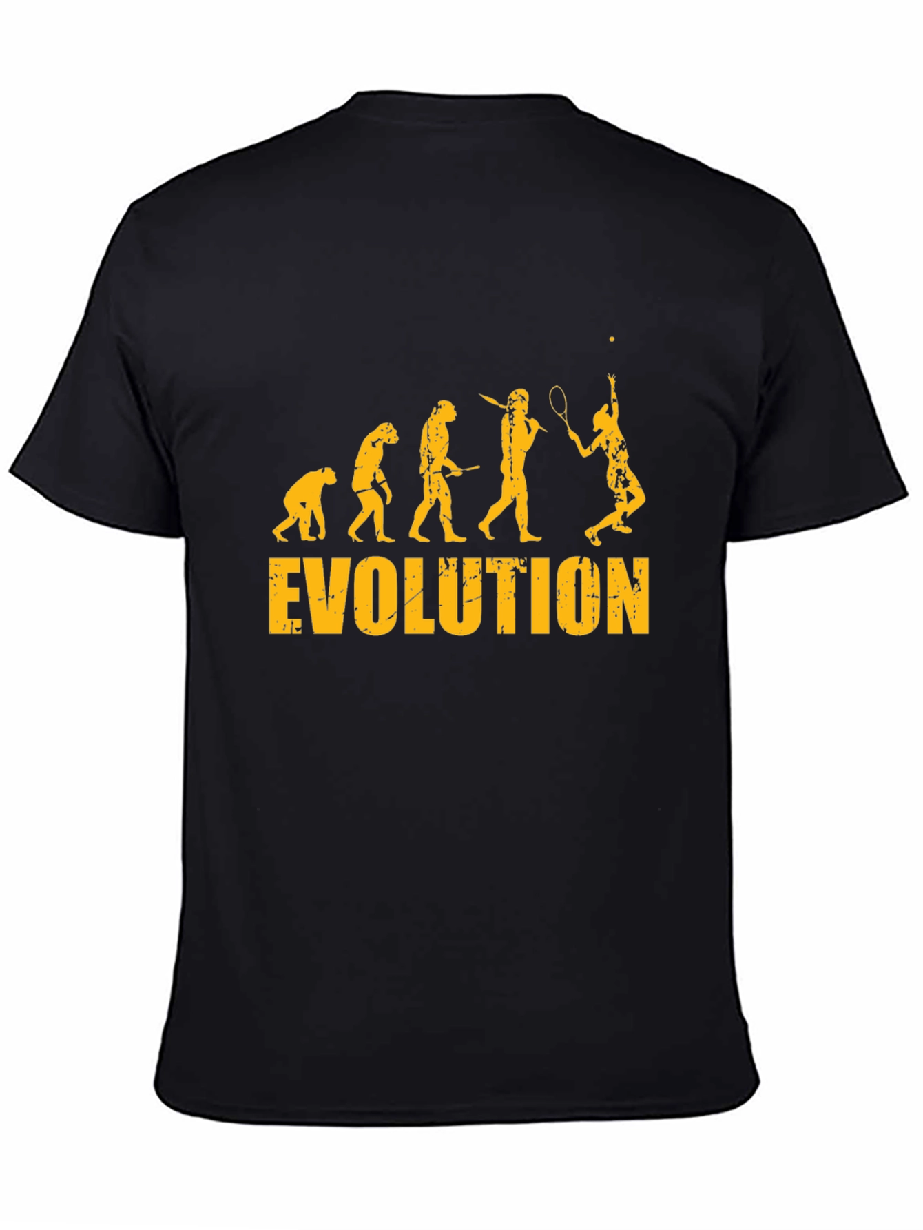 Tennis Evolution Black T-Shirt