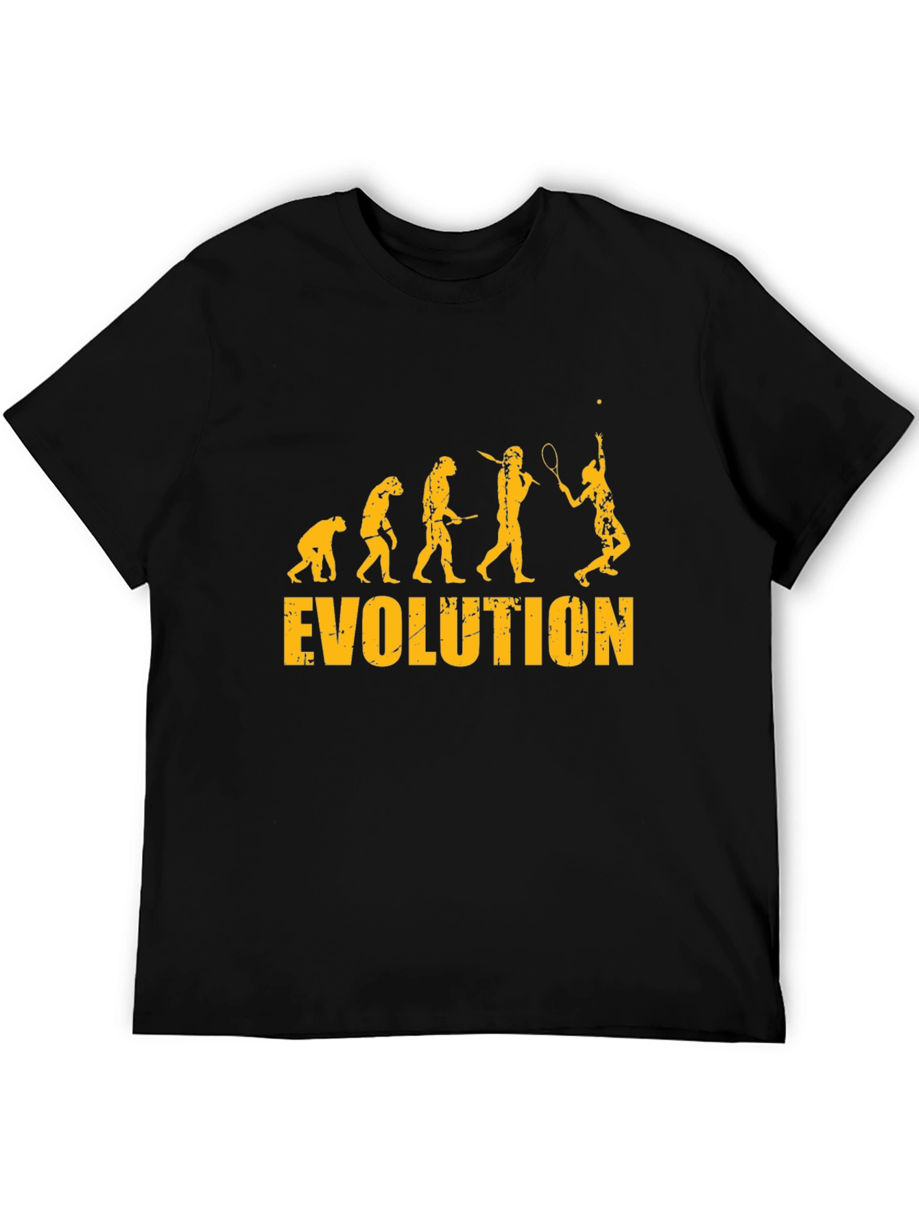 Tennis Evolution Black T-Shirt