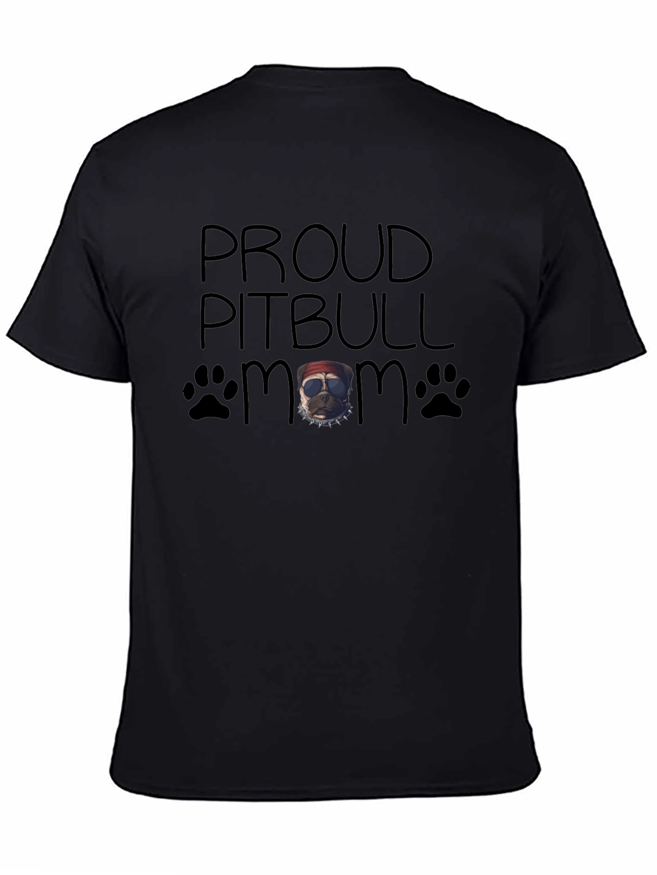 Proud Pitbull Mom Graphic T-Shirt
