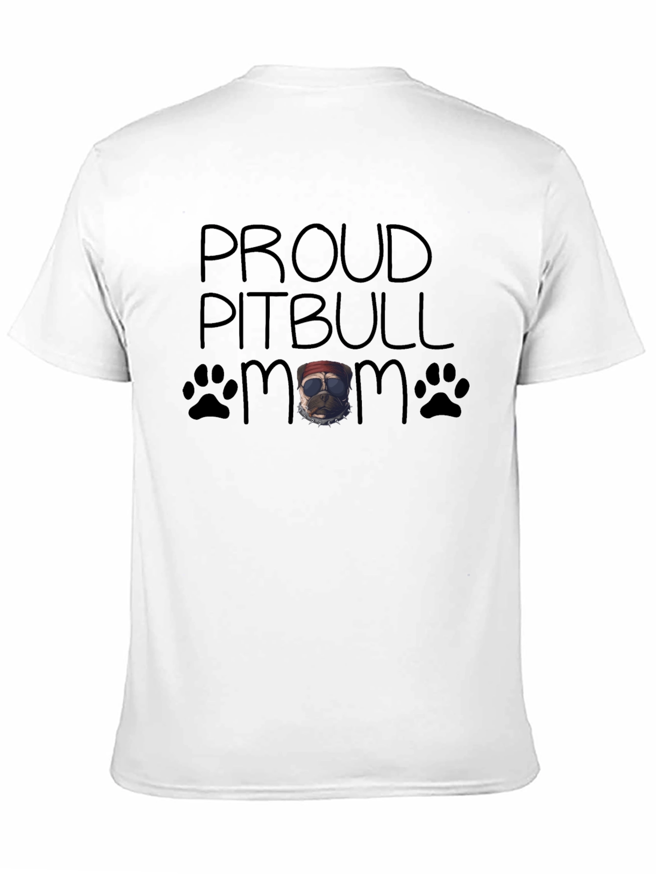 Proud Pitbull Mom Graphic T-Shirt