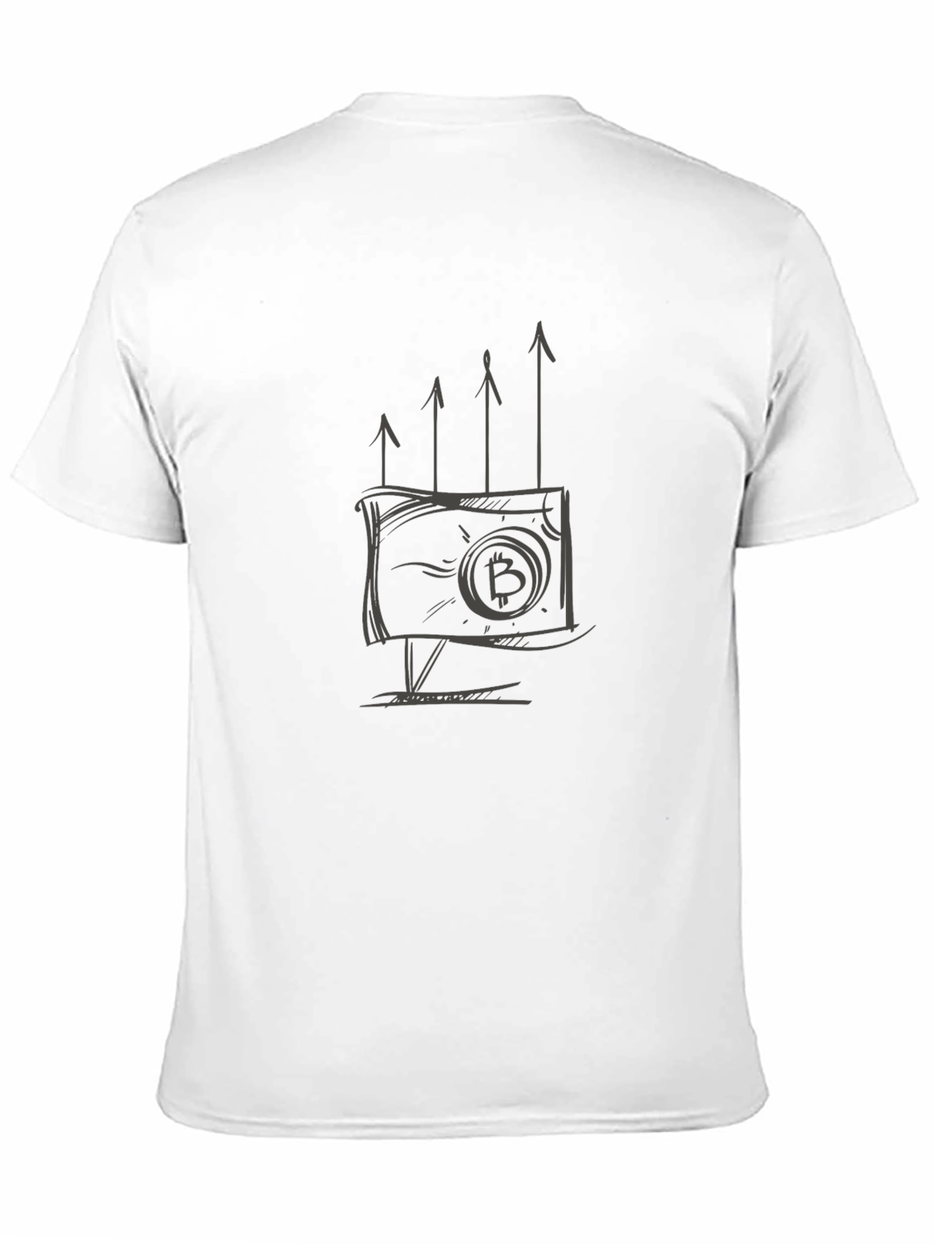 Bitcoin Rise Graphic T-Shirt - Black Crypto Tee