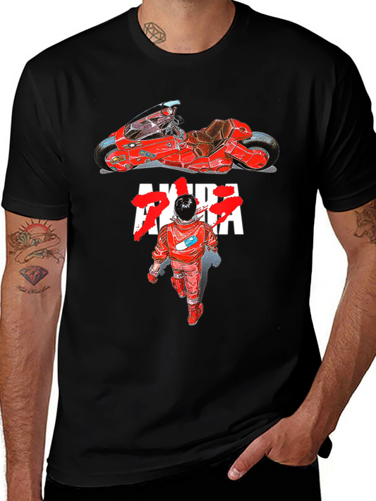 Akira Anime Graphic T-Shirt Motorcycle Tee