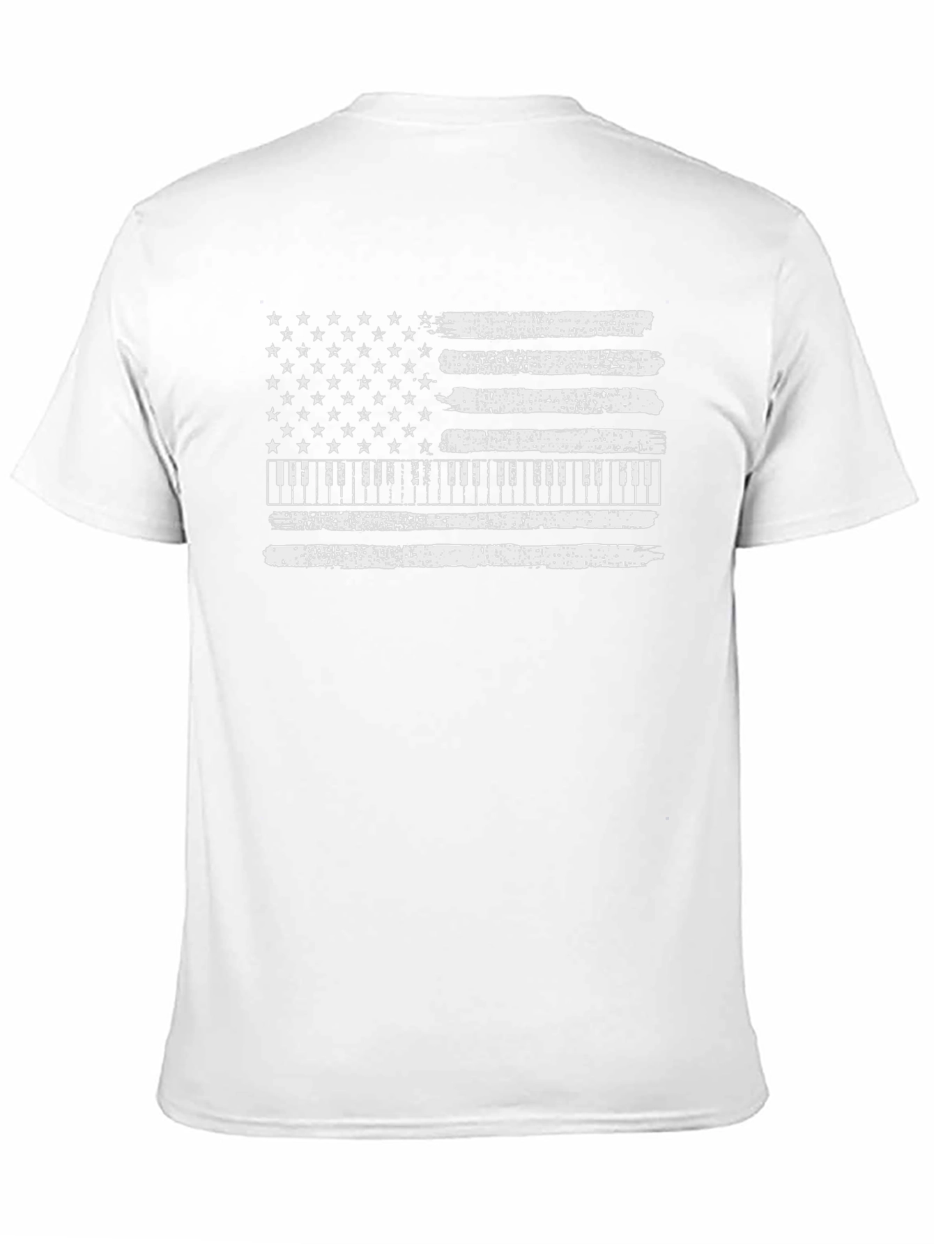 Piano American Flag Graphic Tee