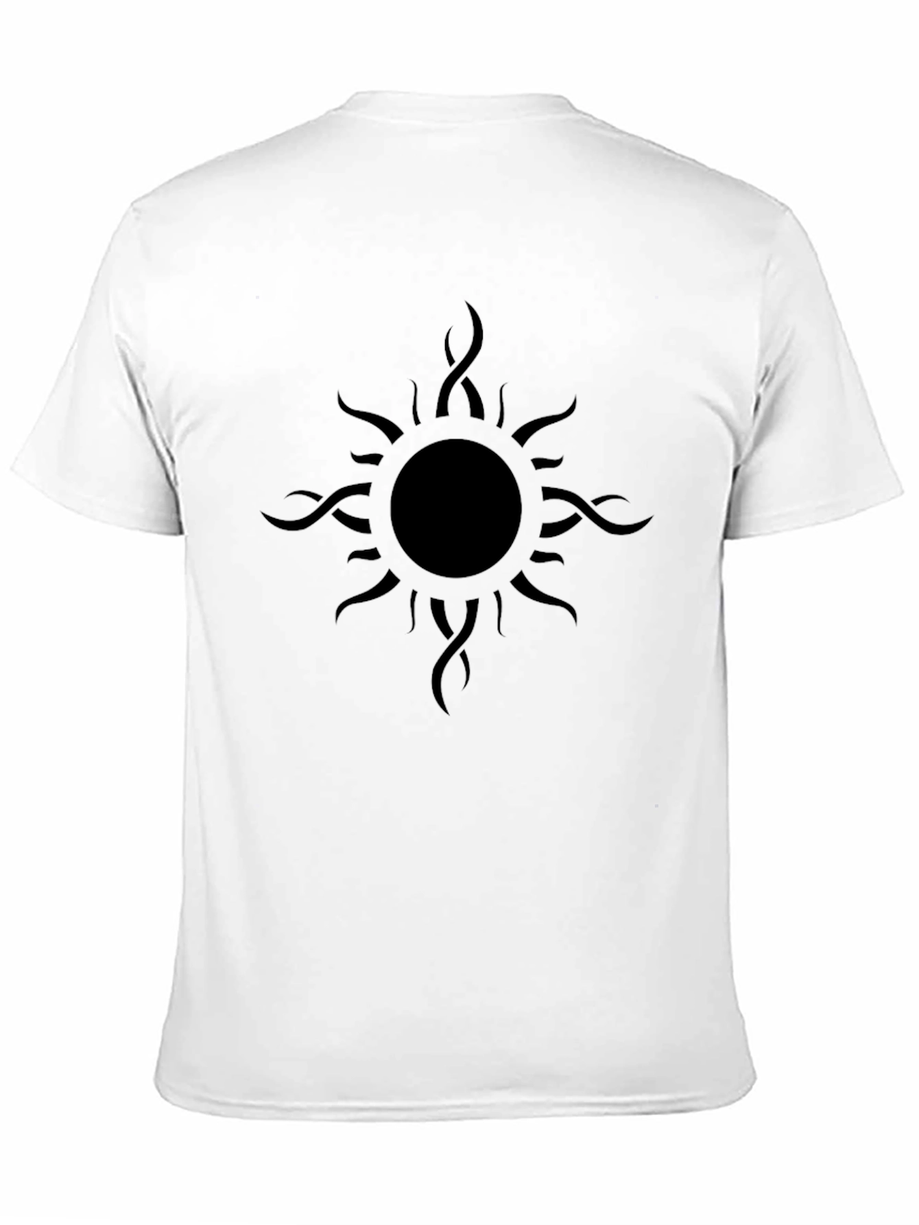 Black Sun Graphic Tee - Mens Casual T-Shirt