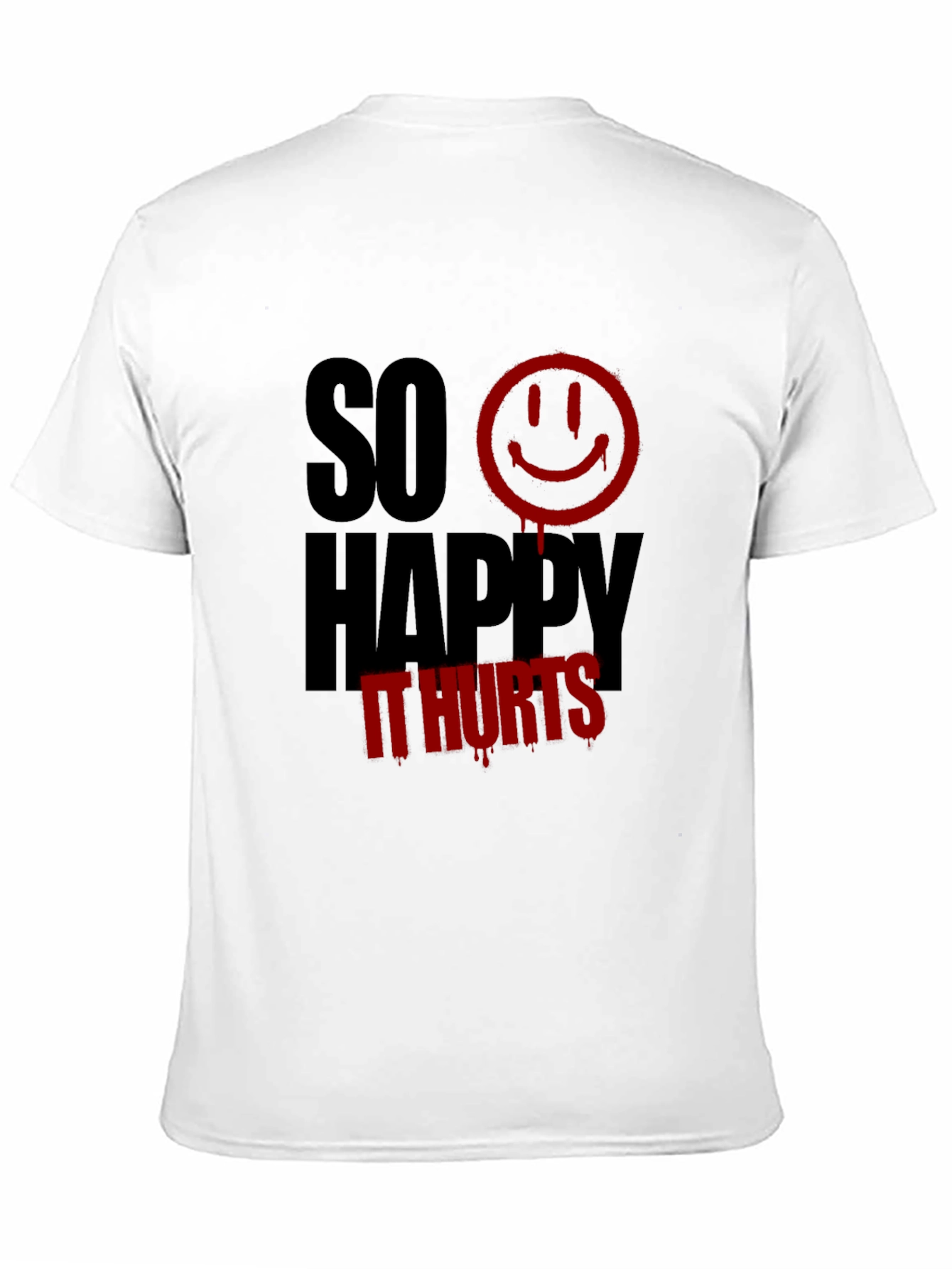 So Happy It Hurts Graphic Tee - Black