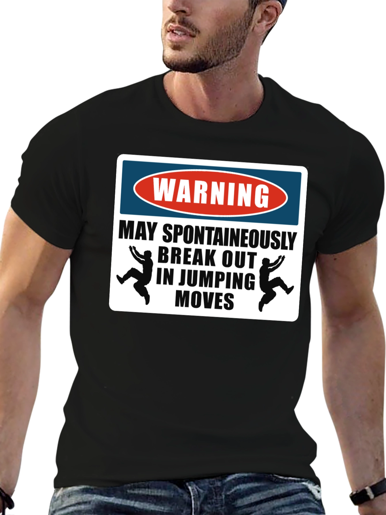 Warning Jumping Moves T-Shirt