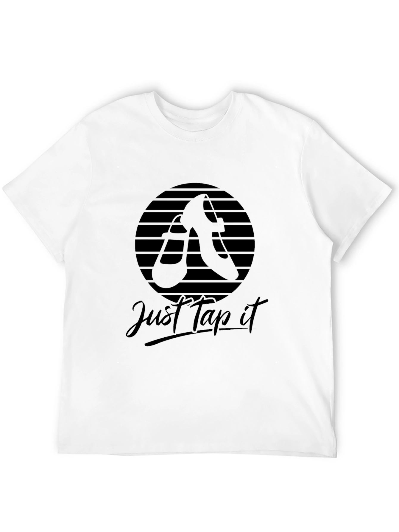 Just Tap It Graphic T-Shirt - Black