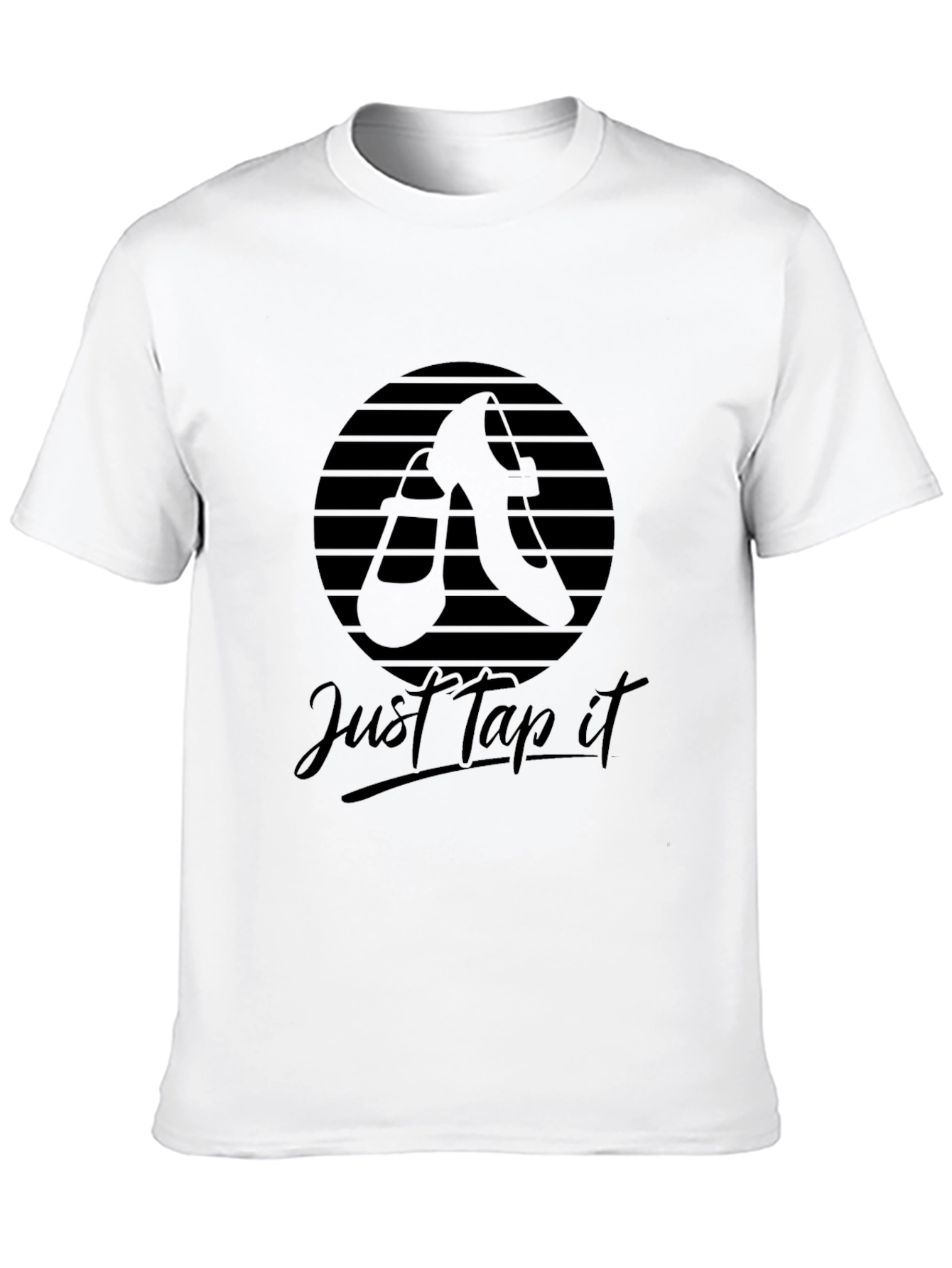 Just Tap It Graphic T-Shirt - Black
