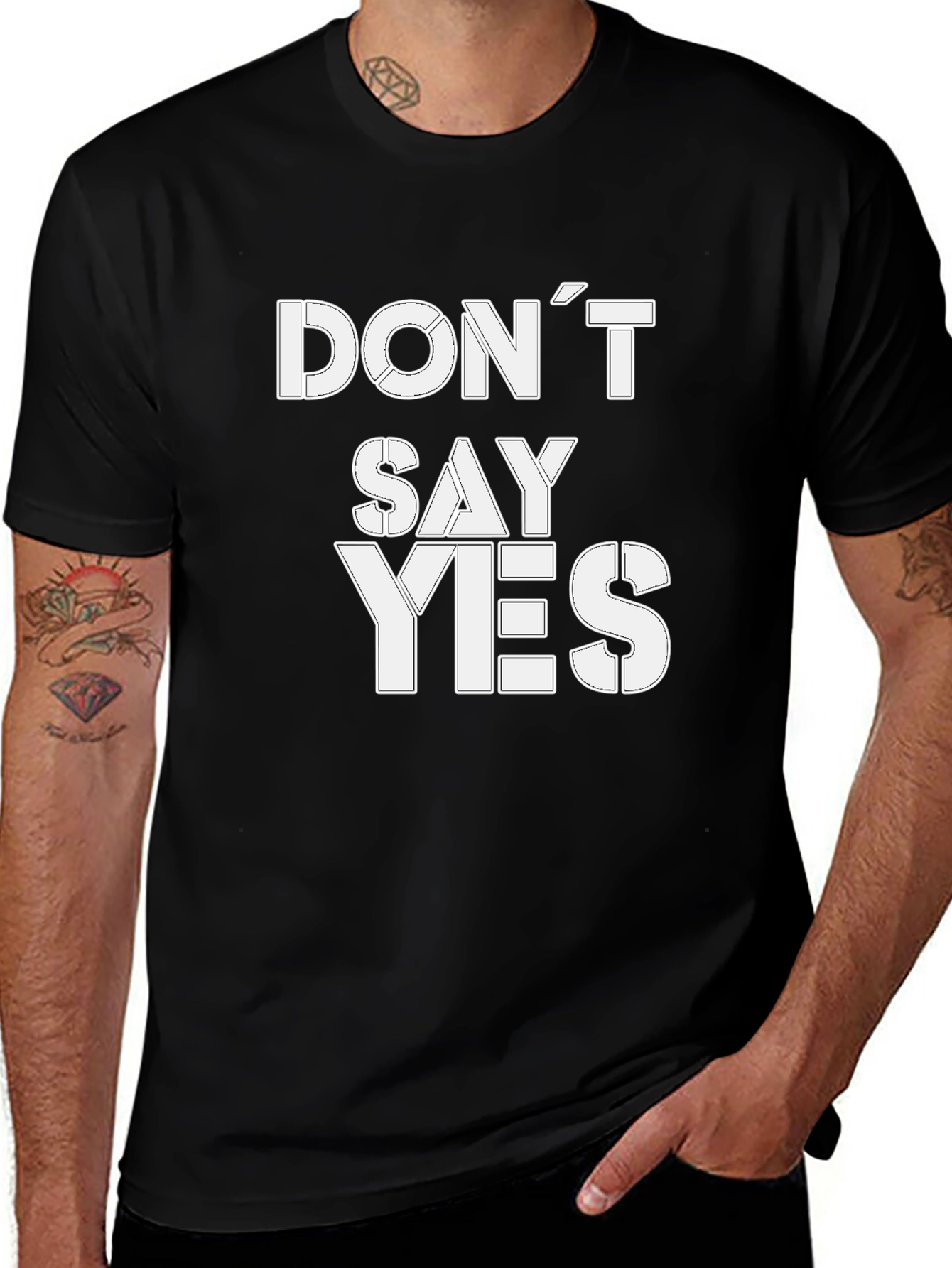 Dont Say Yes Graphic Tee - Bold Statement T-Shirt