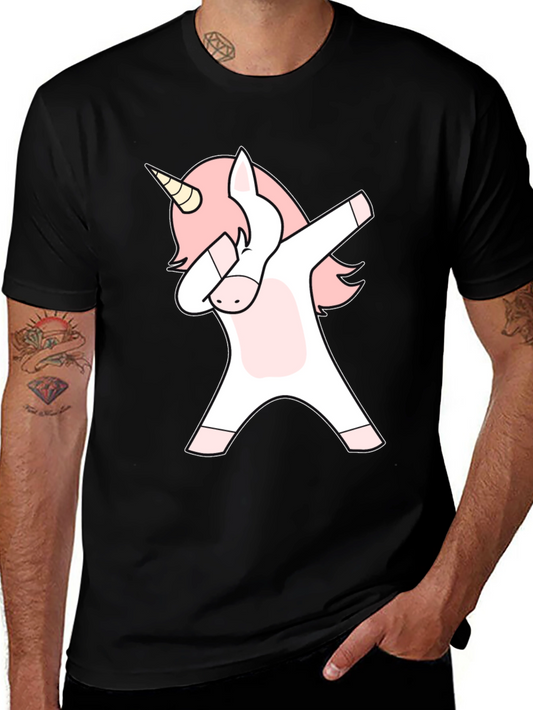 Dabbing Unicorn Graphic T-Shirt