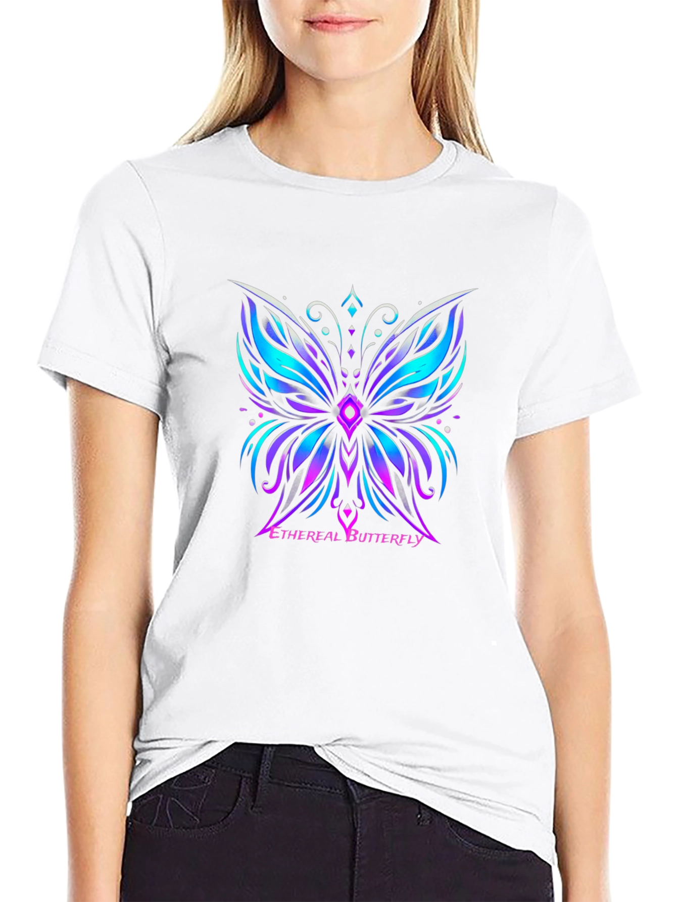 Ethereal Butterfly Graphic T-Shirt