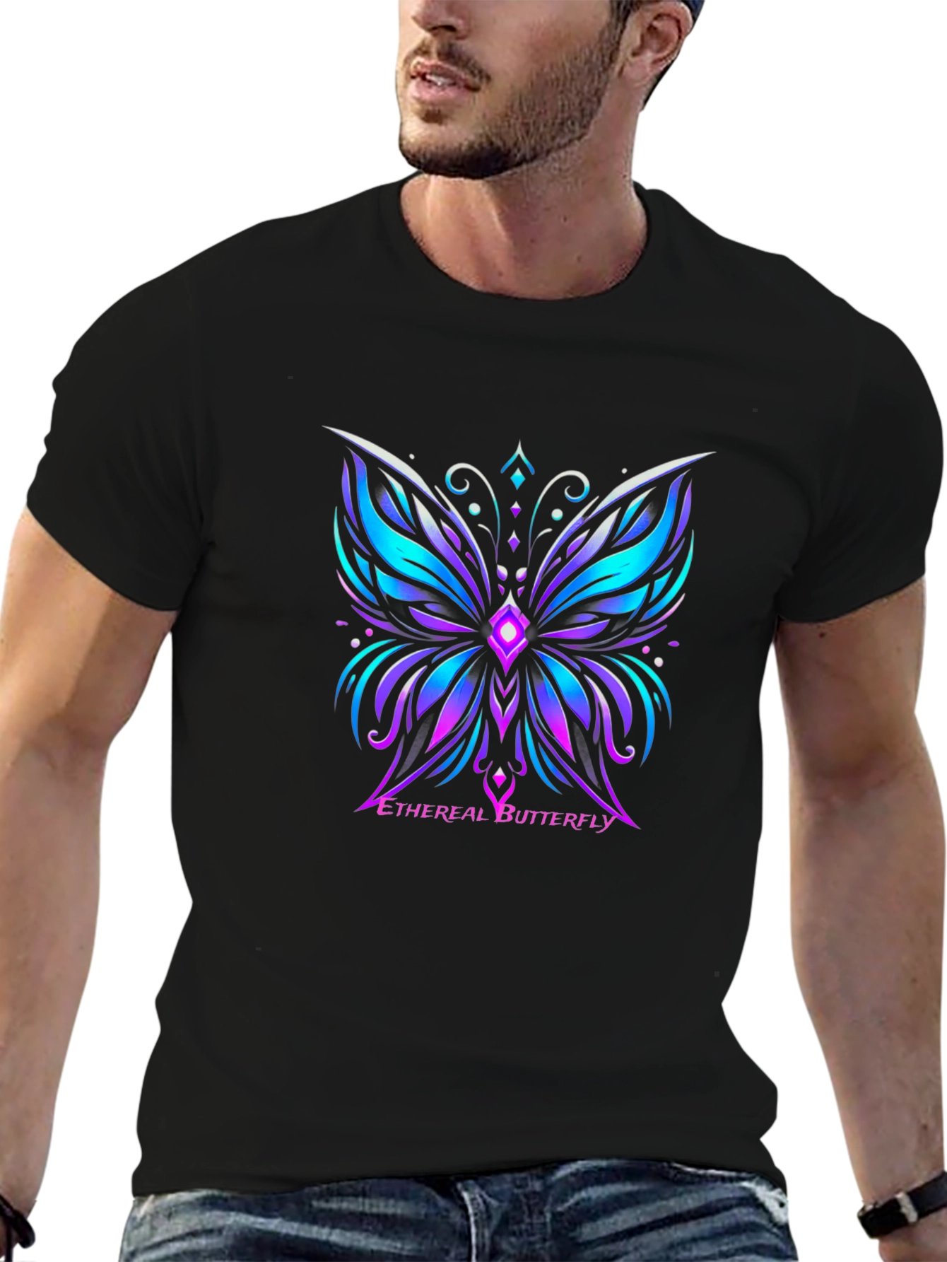 Ethereal Butterfly Graphic T-Shirt