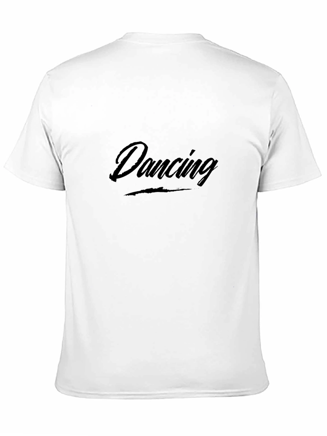 Dancing Text Graphic Tee Casual Style