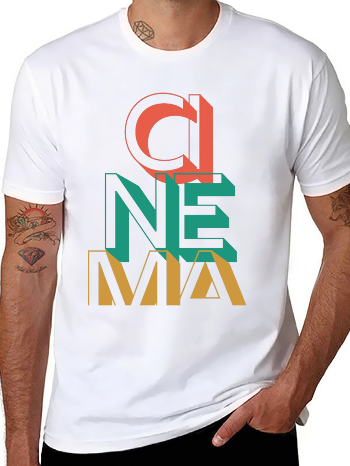 Cinema Graphic T-Shirt - Retro Design