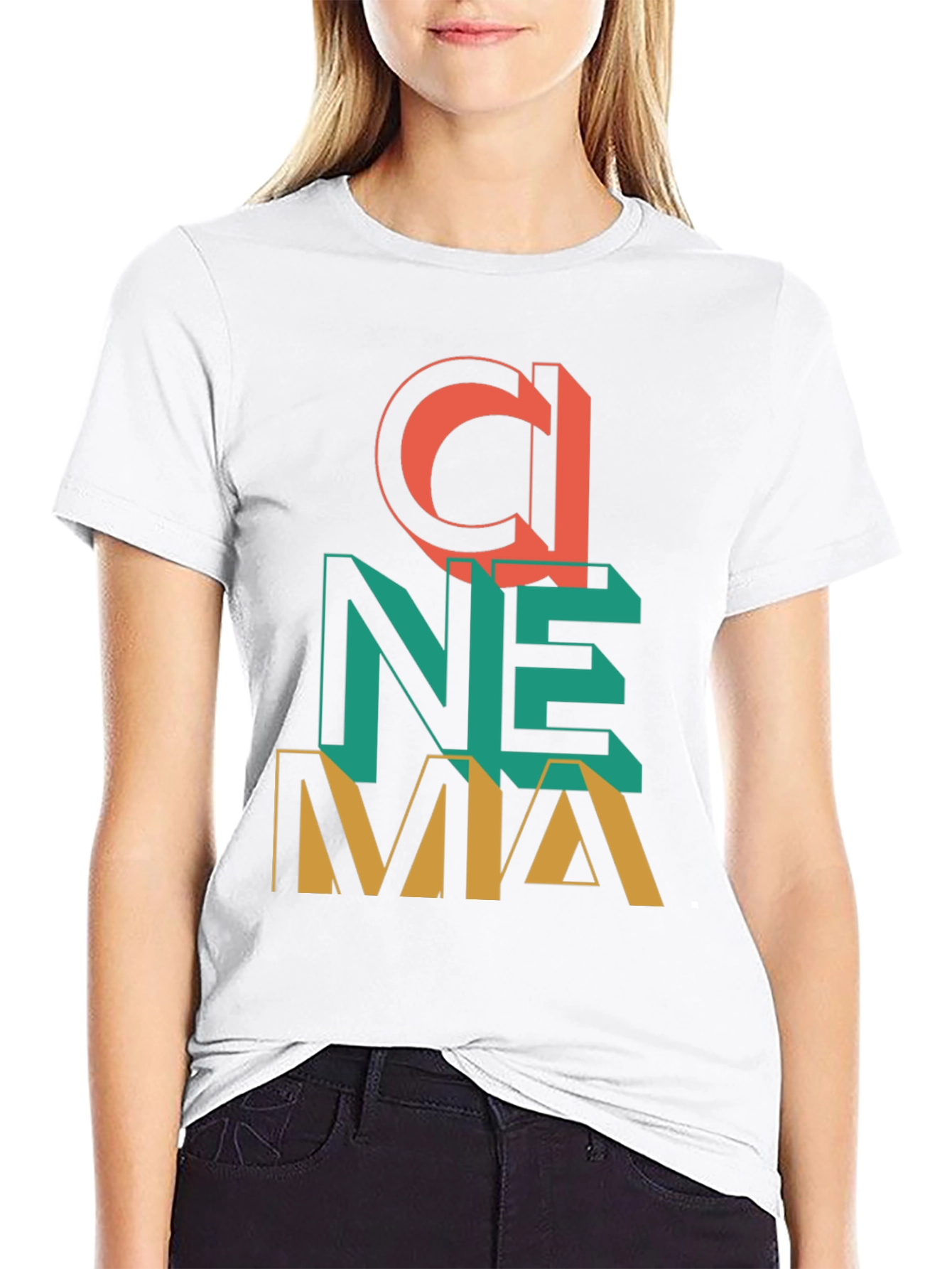 Cinema Graphic T-Shirt - Retro Design