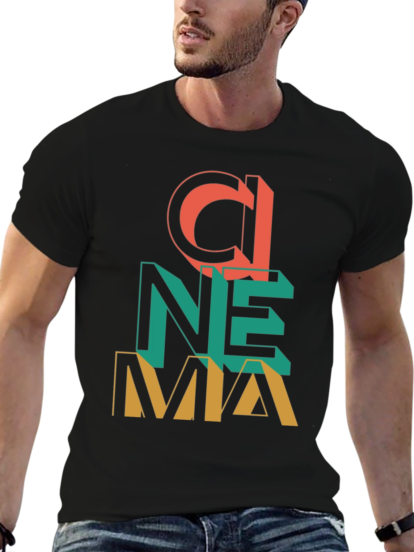 Cinema Graphic T-Shirt - Retro Design