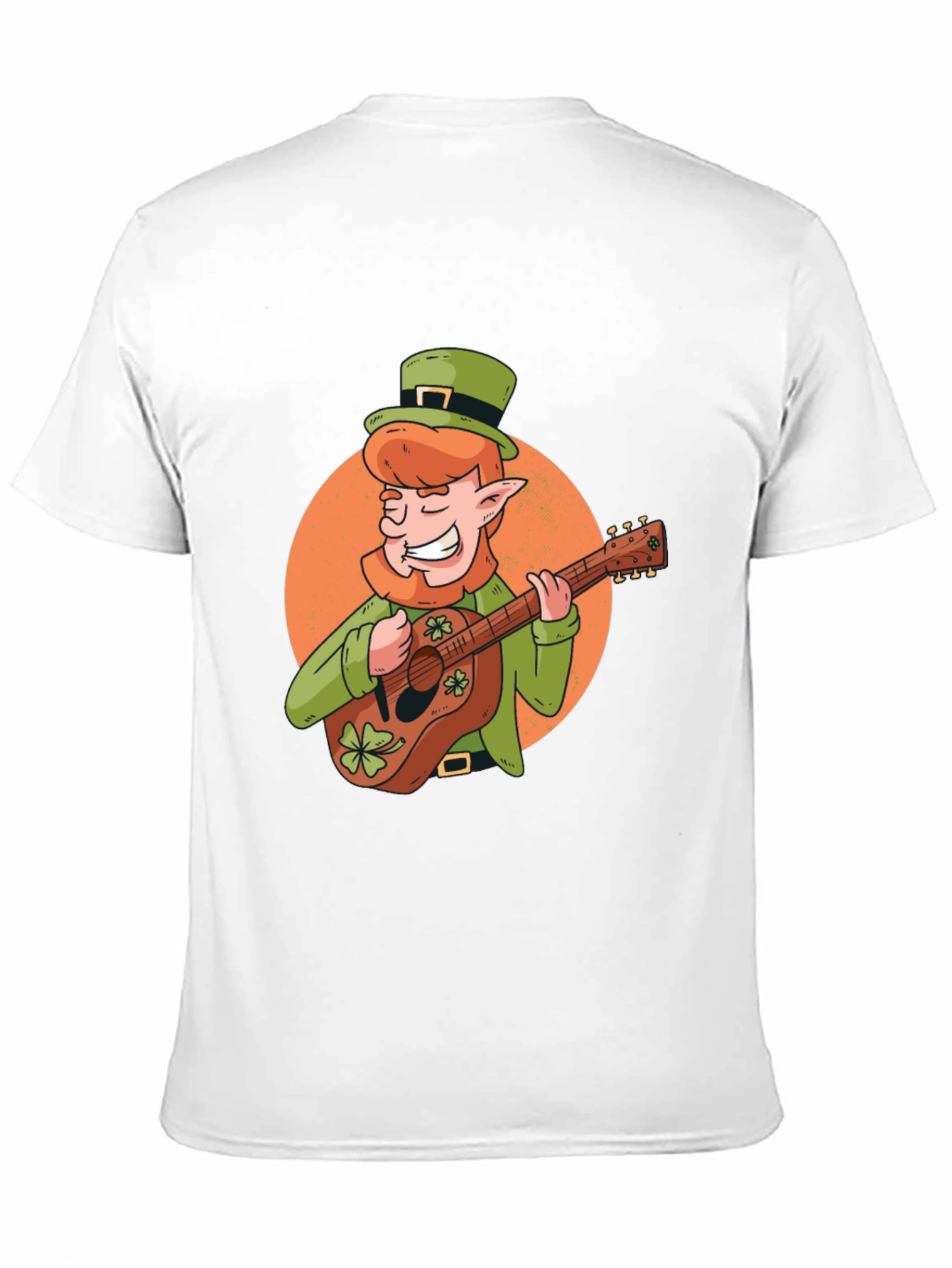 St. Patricks Day Leprechaun Guitar Graphic Tee