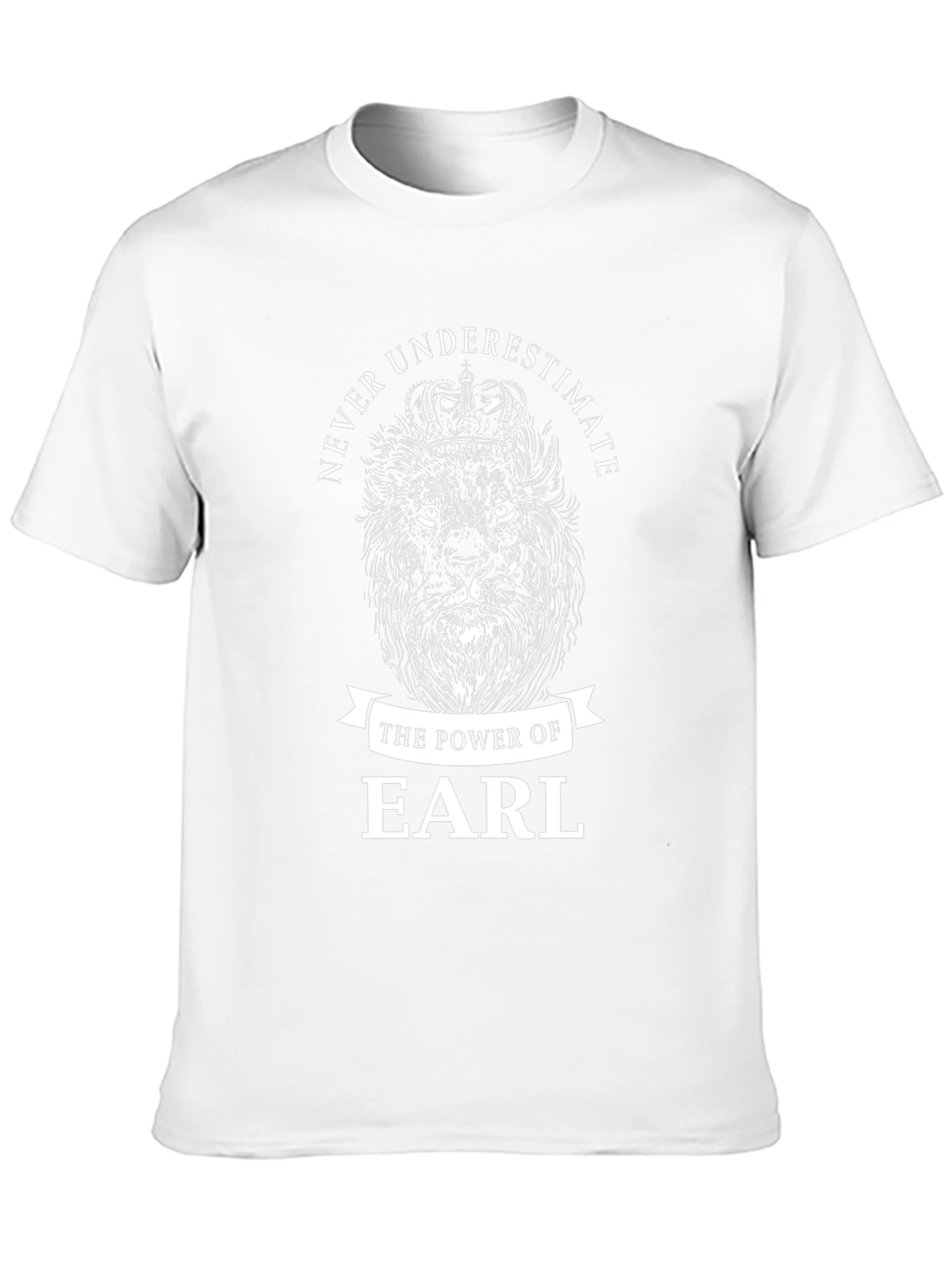 Never Underestimate Earl T-Shirt Lion Crown Black