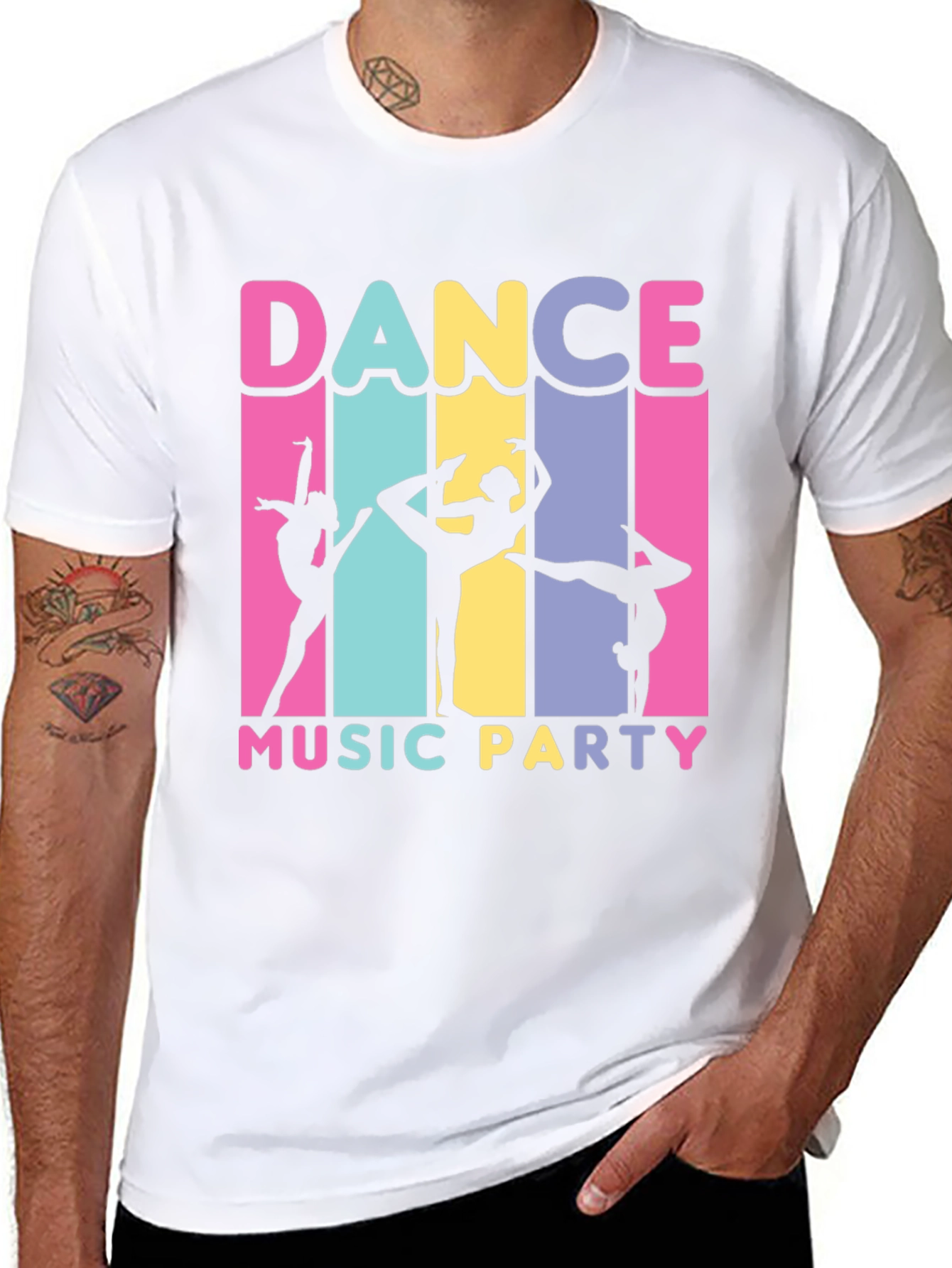 Dance Music Party Graphic T-Shirt
