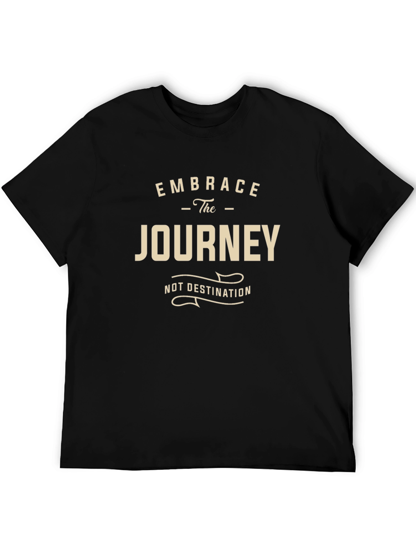 Embrace the Journey Graphic Tee - Black