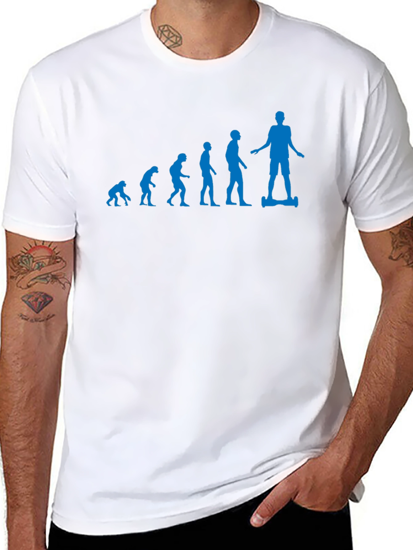 Evolution to Hoverboarder Graphic T-Shirt