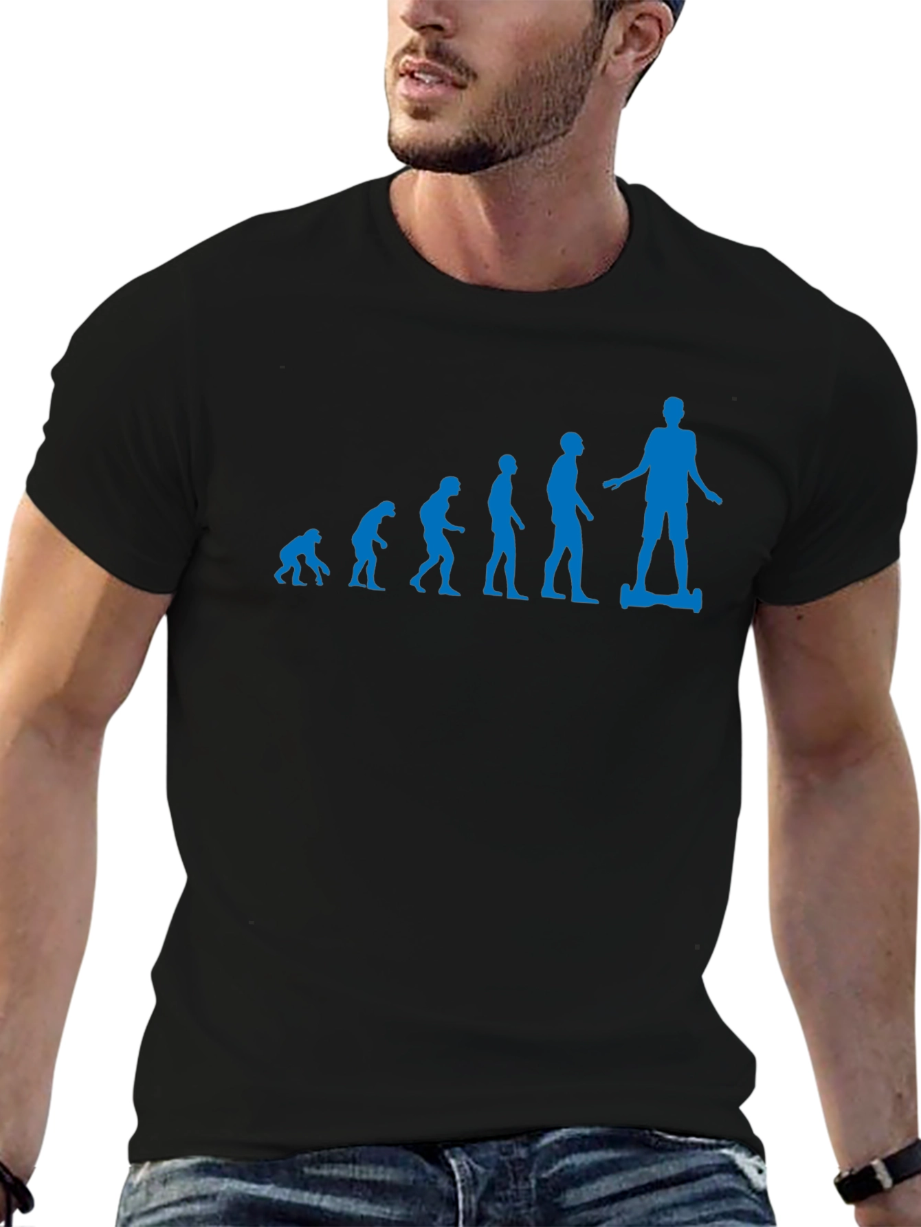 Evolution to Hoverboarder Graphic T-Shirt