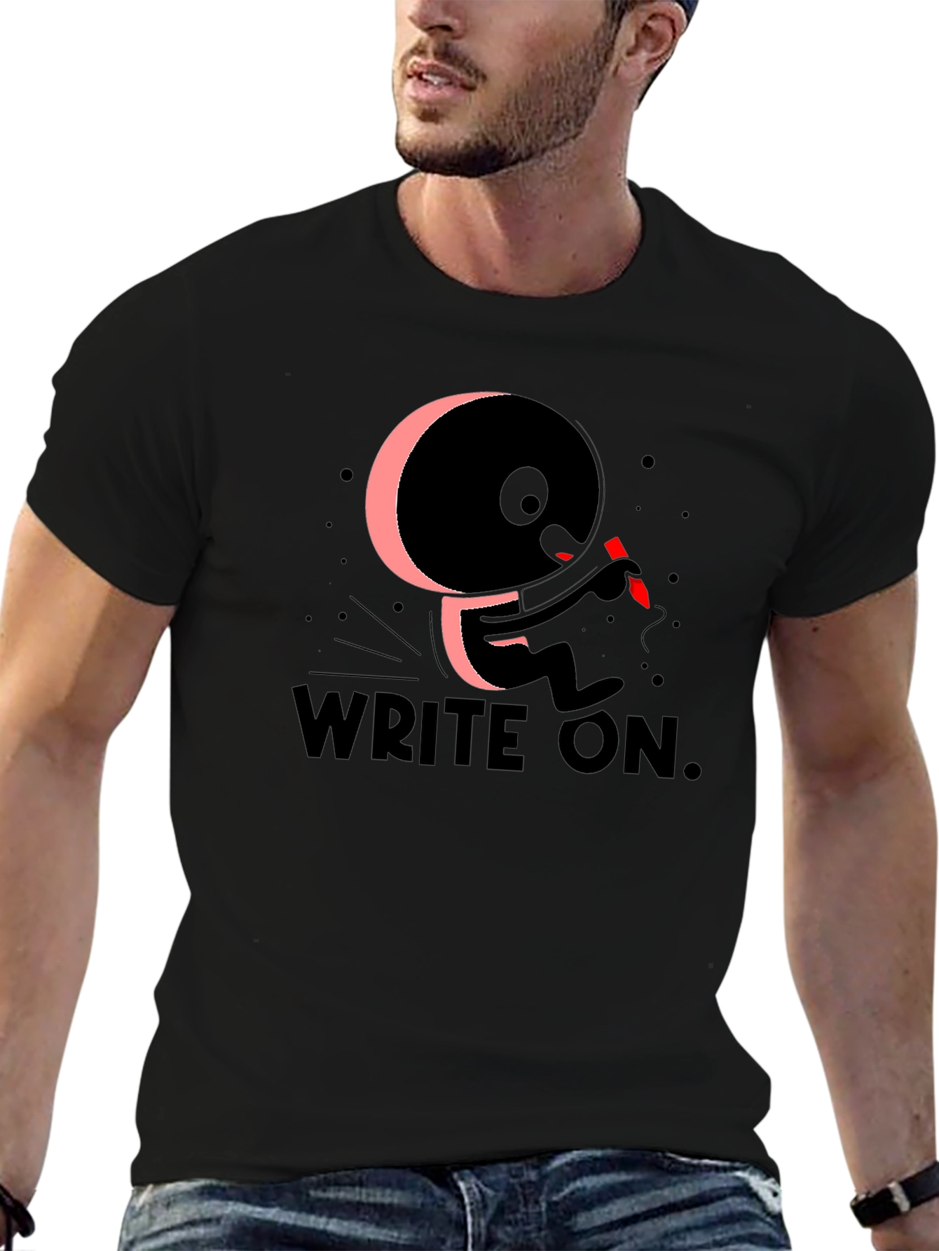 Write On! Graphic Print T-Shirt