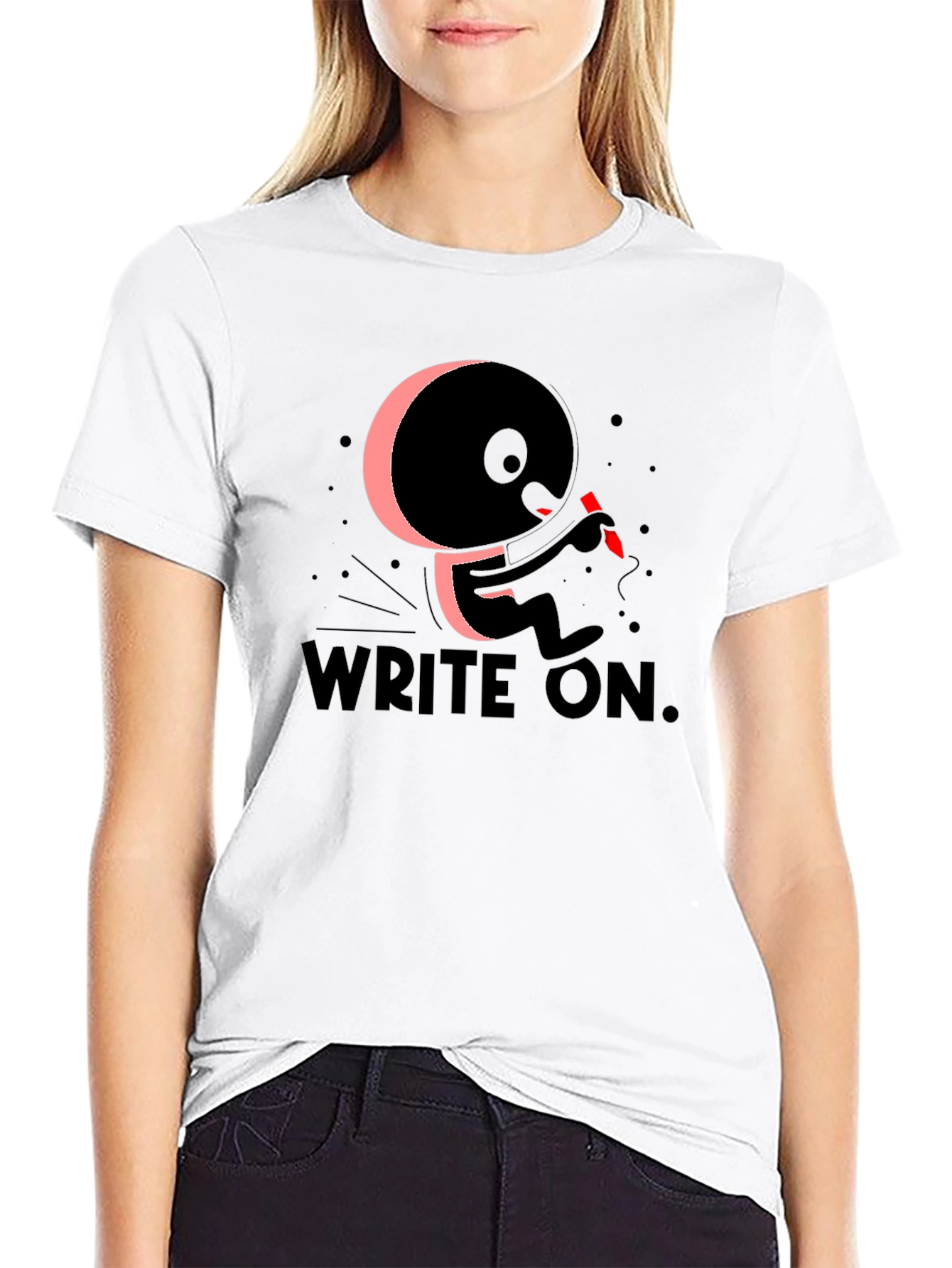 Write On! Graphic Print T-Shirt